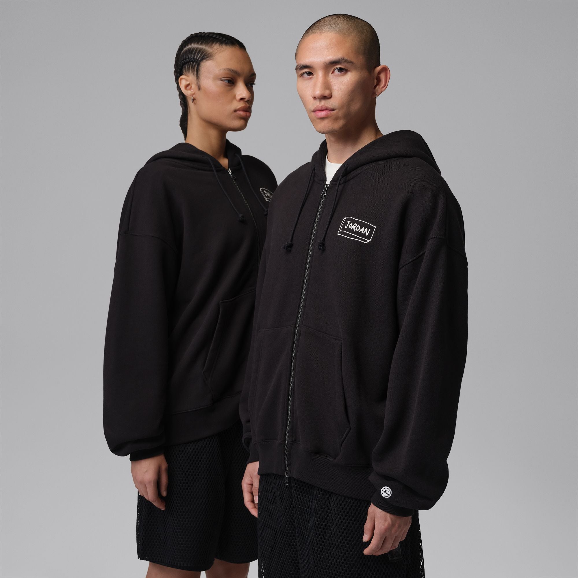 Jordan x Union x Fragment Zip-Up Hoodie 'Black'