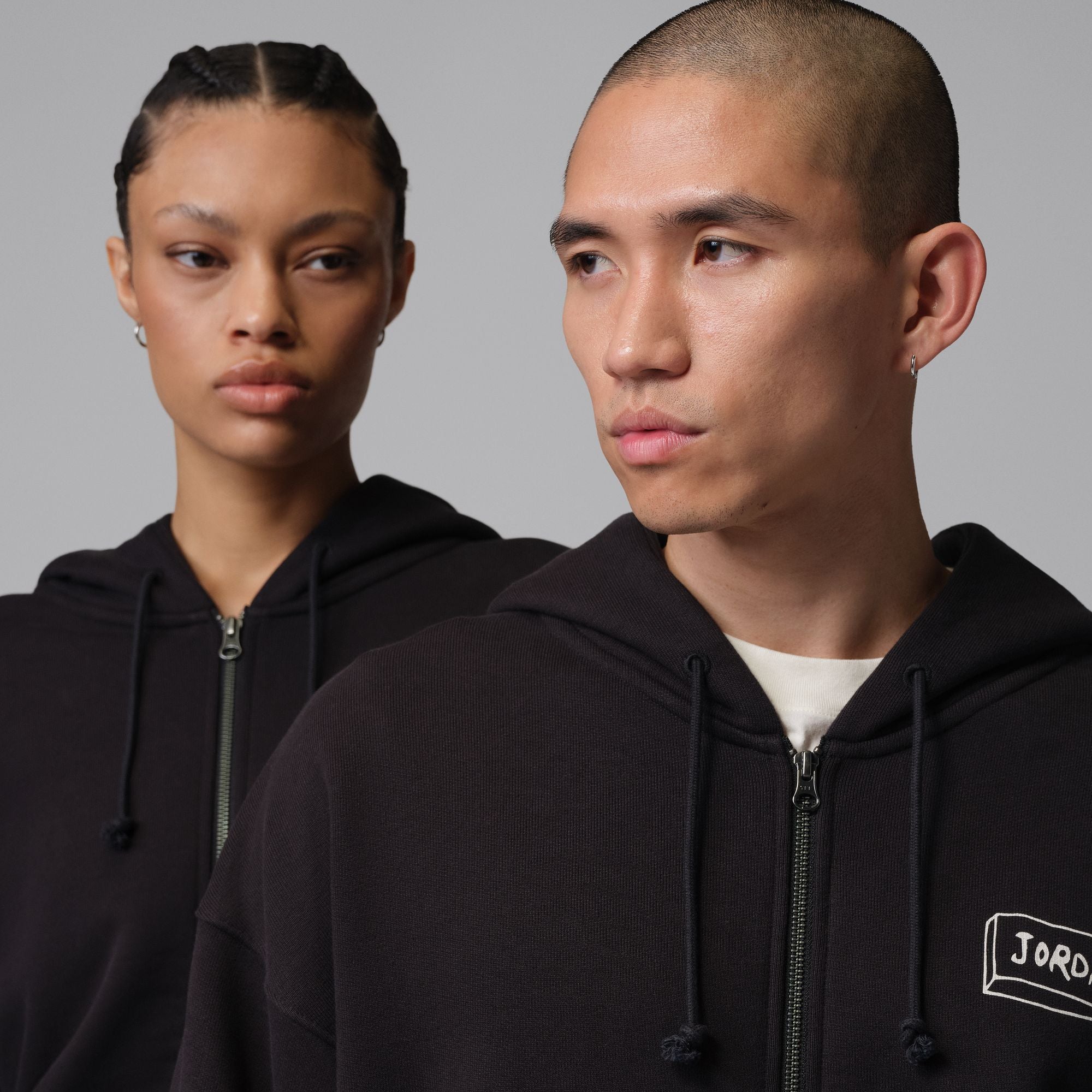 Jordan x Union x Fragment Zip-Up Hoodie 'Black'