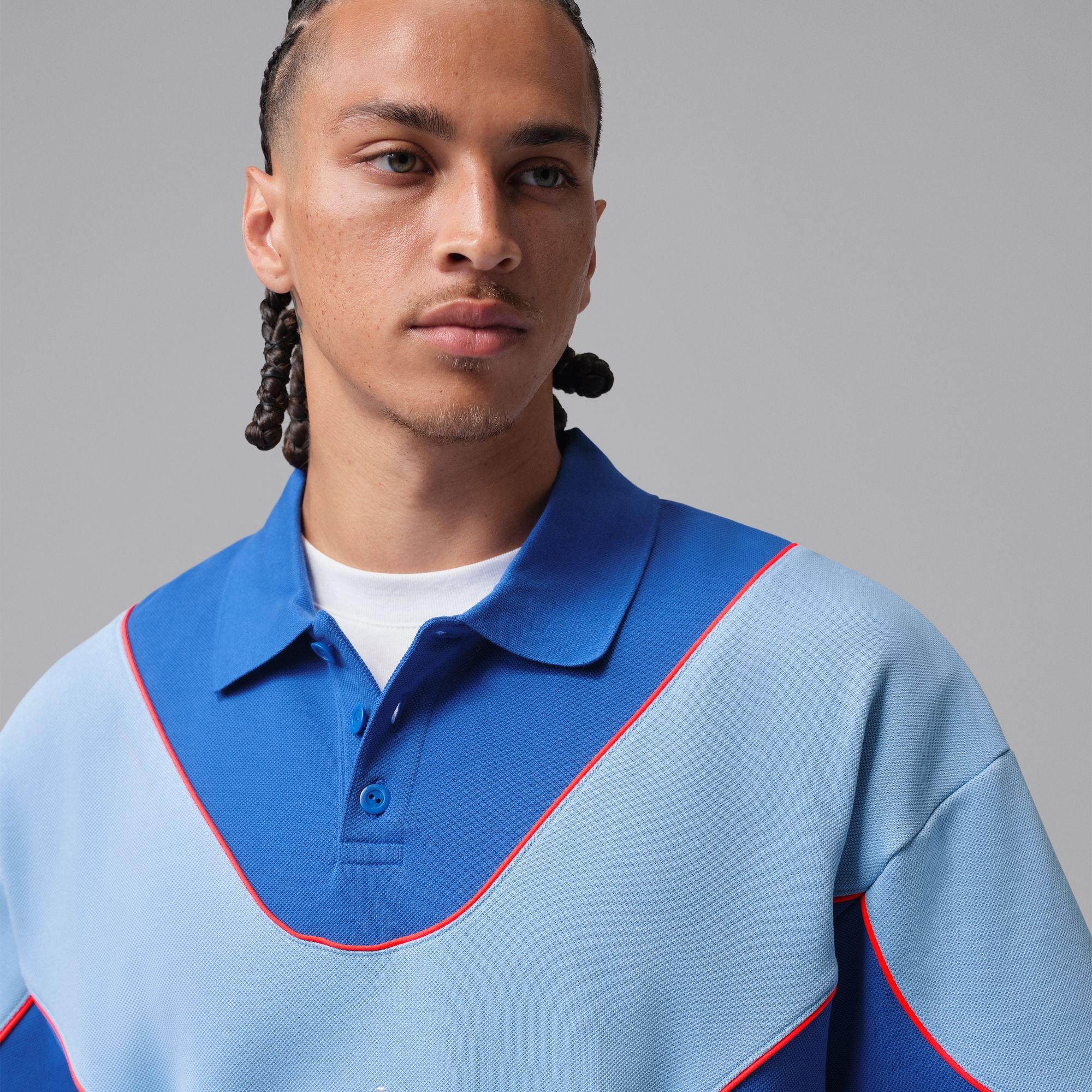 Jordan x Awake NY Polo Shirt 'Light Blue'