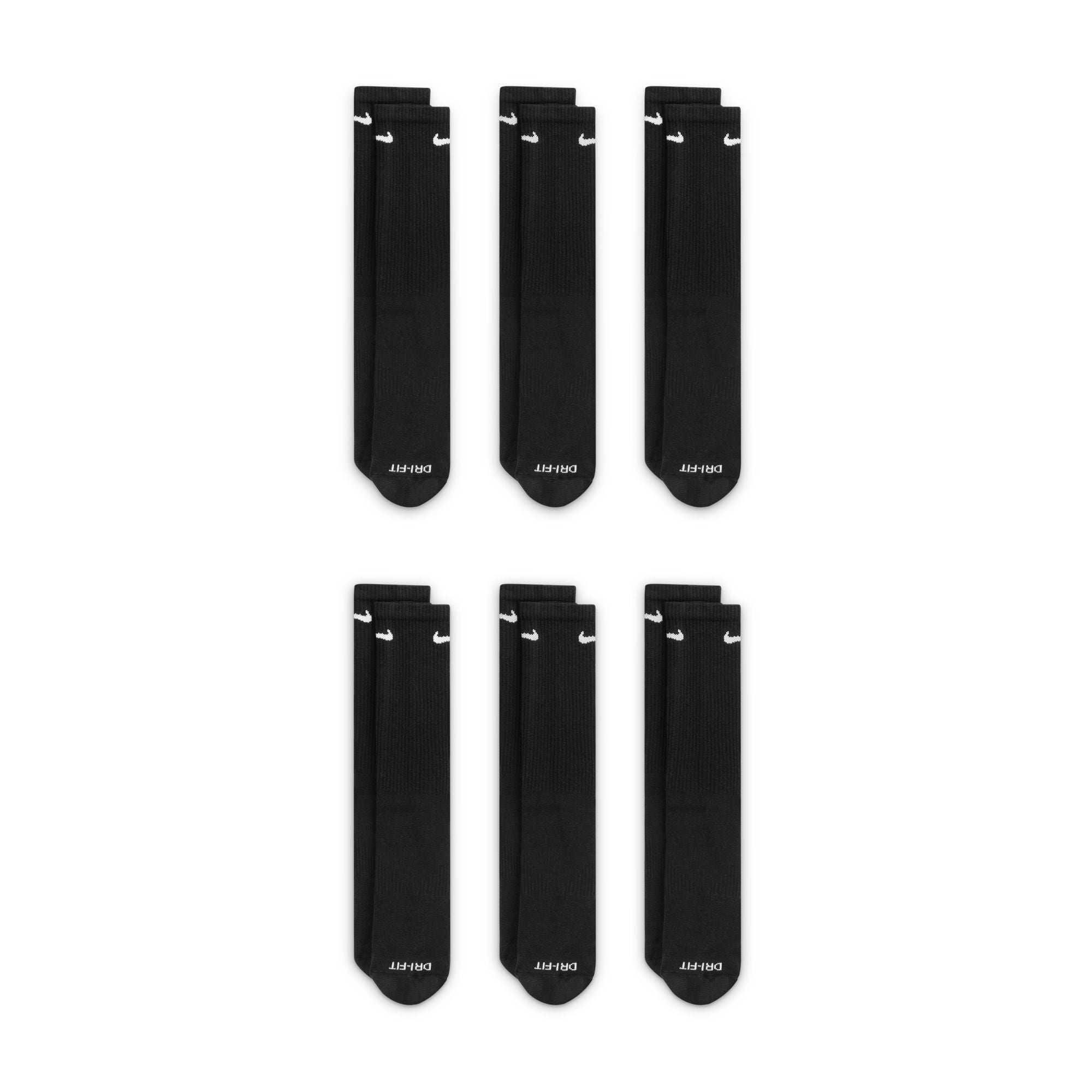 Nike Everyday Plus Cushioned 6-Pack 'Black'