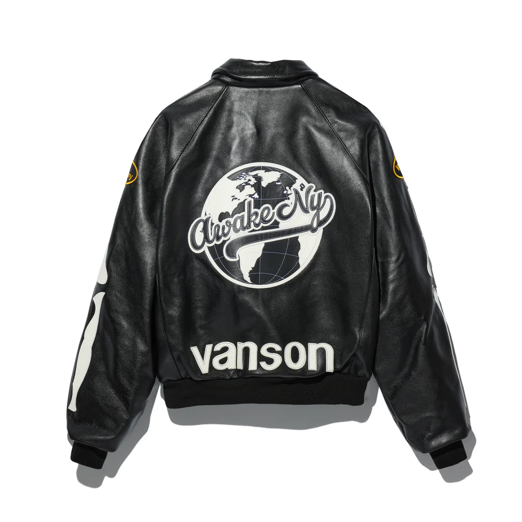 Awake NY Vanson Stadium Team Jacket 'Black'