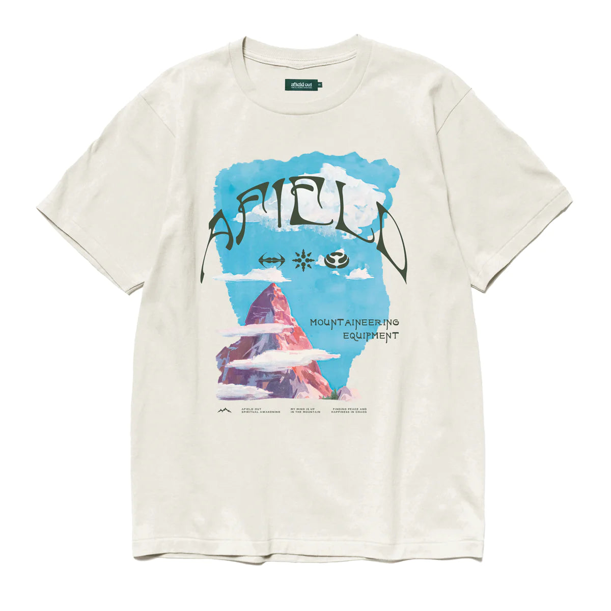 Afield Out Elevation T-Shirt 'Bone'