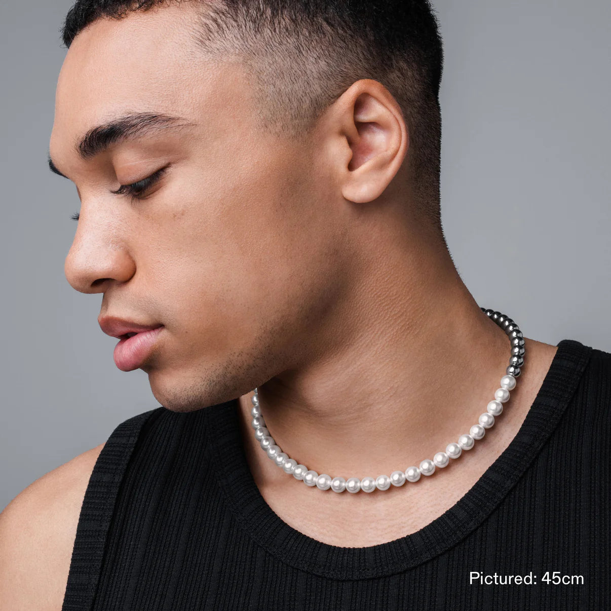 Vitaly Akoya Chain 'Stainless Steel/Pearl'