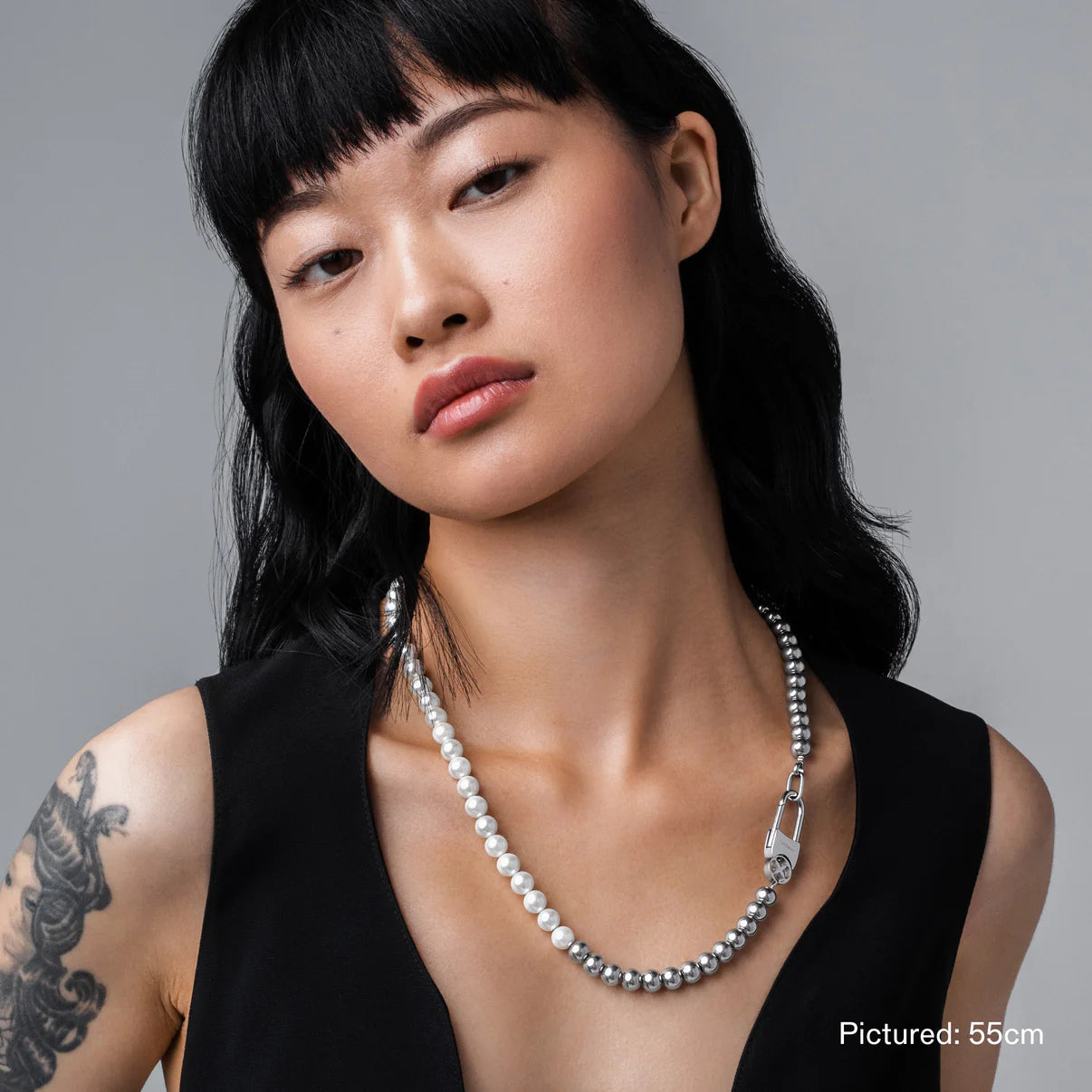 Vitaly Akoya Chain 'Stainless Steel/Pearl'