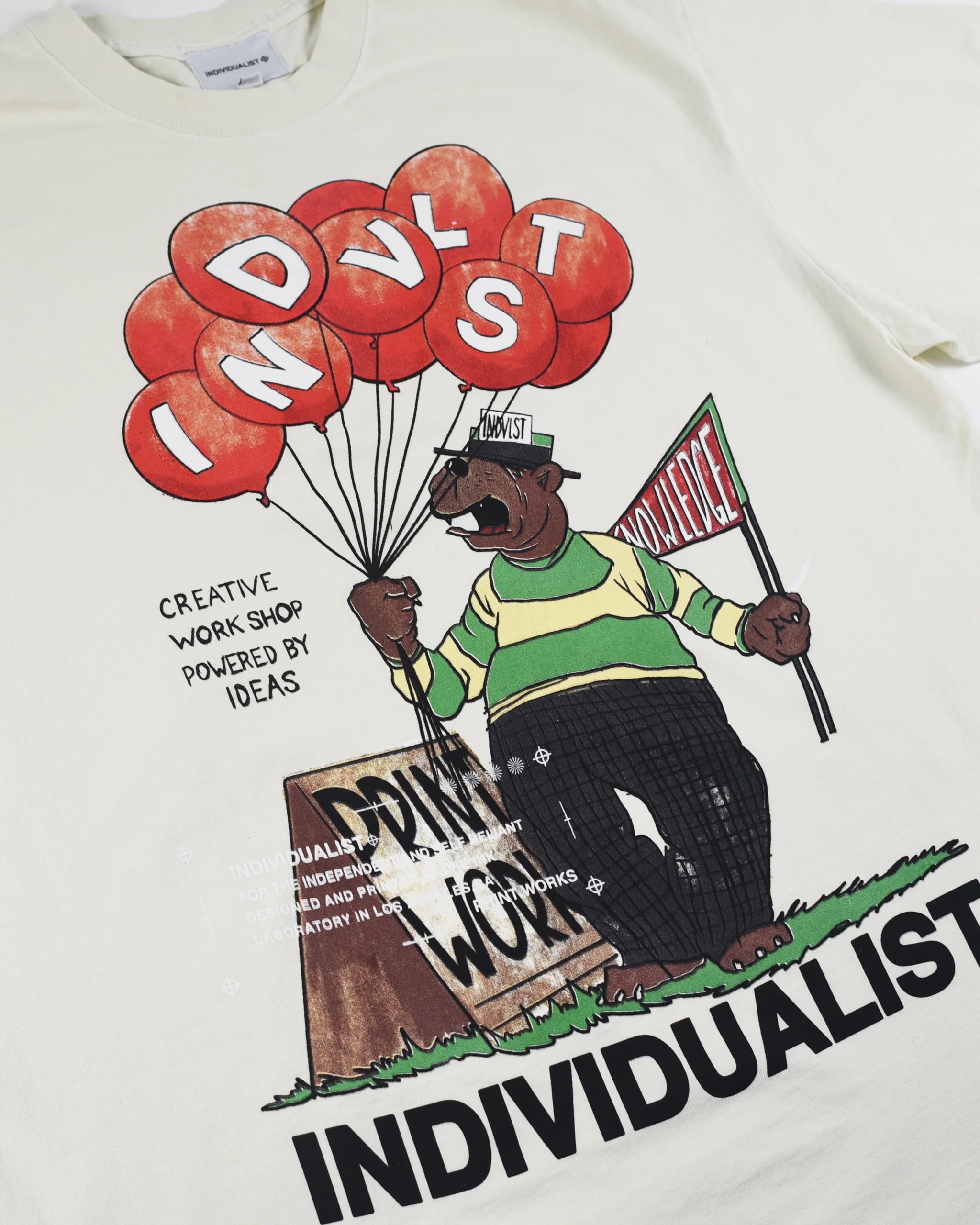 Indvlst Lab Bear SS Tee 'White'