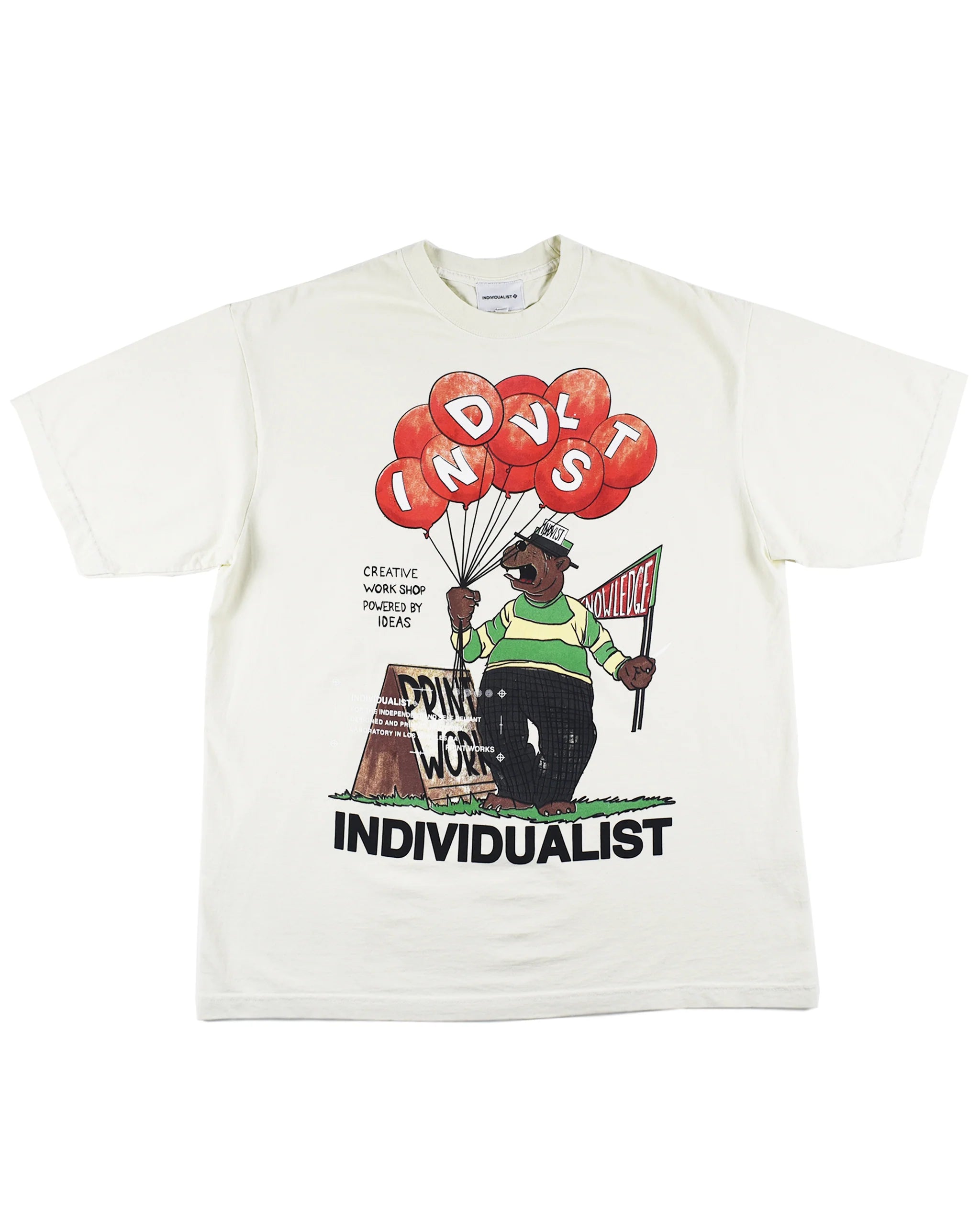 Indvlst Lab Bear SS Tee 'White'