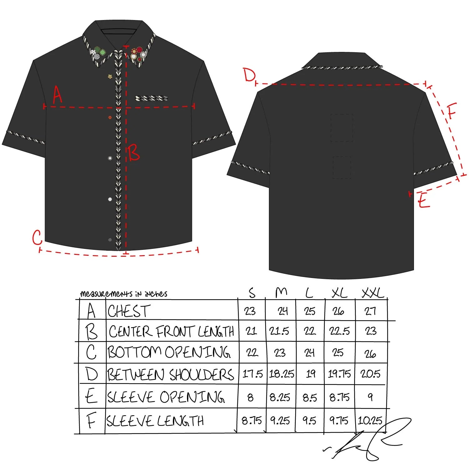 Kody Phillips Embellished Lasso Shirt "Black"