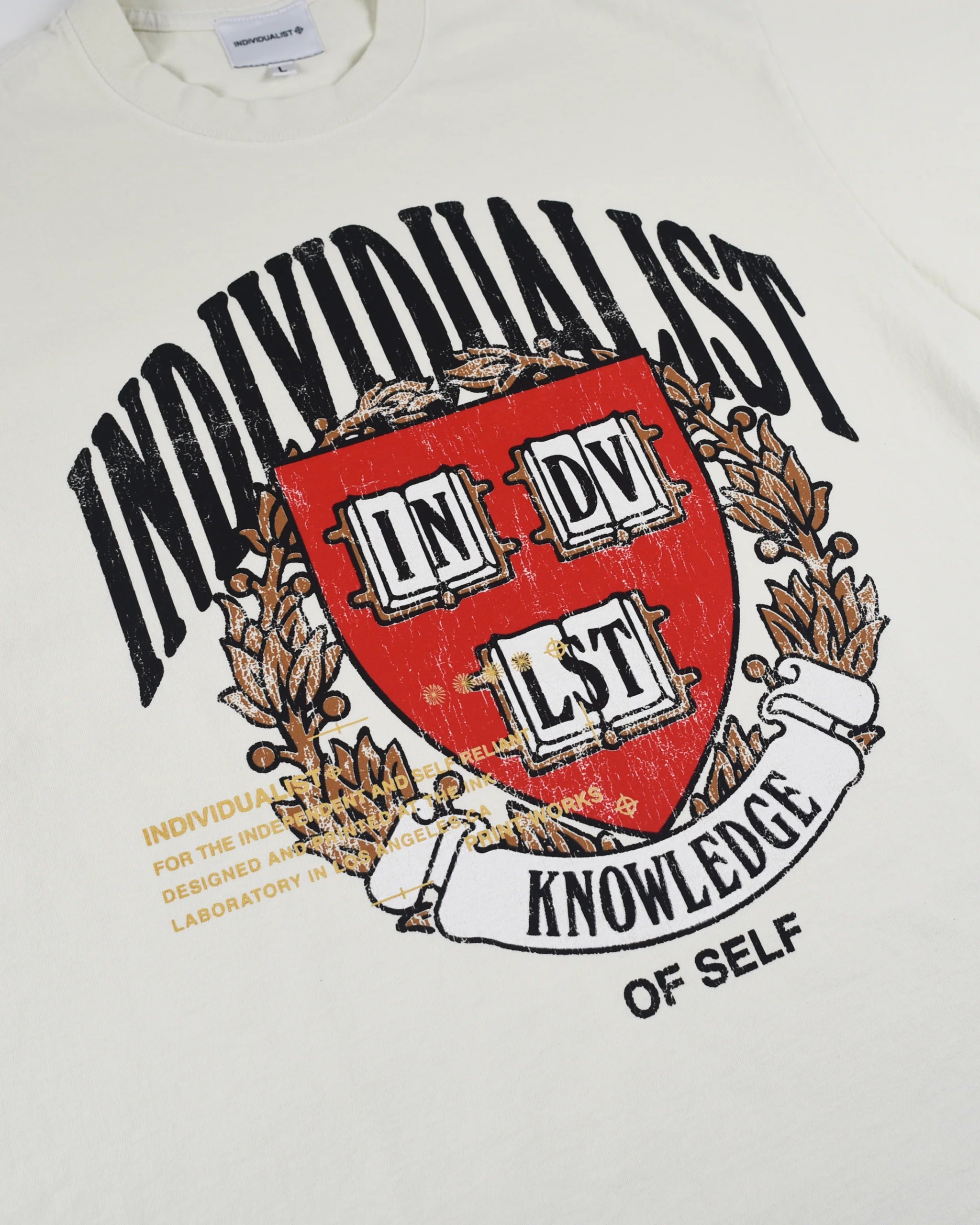 Indvlst Lab Coat Of Arms SS Tee 'White'