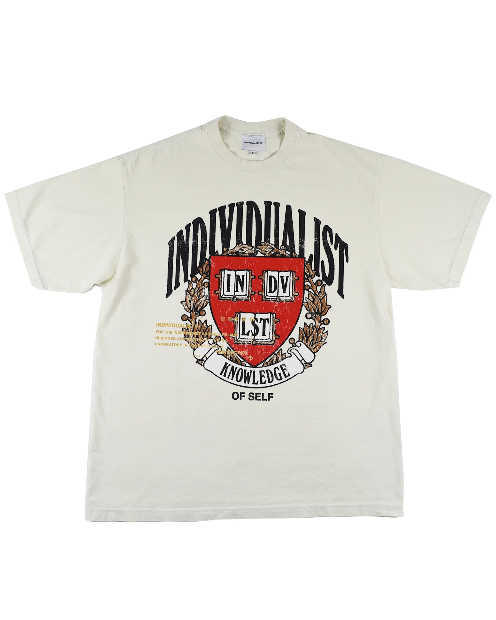 Indvlst Lab Coat Of Arms SS Tee 'White'