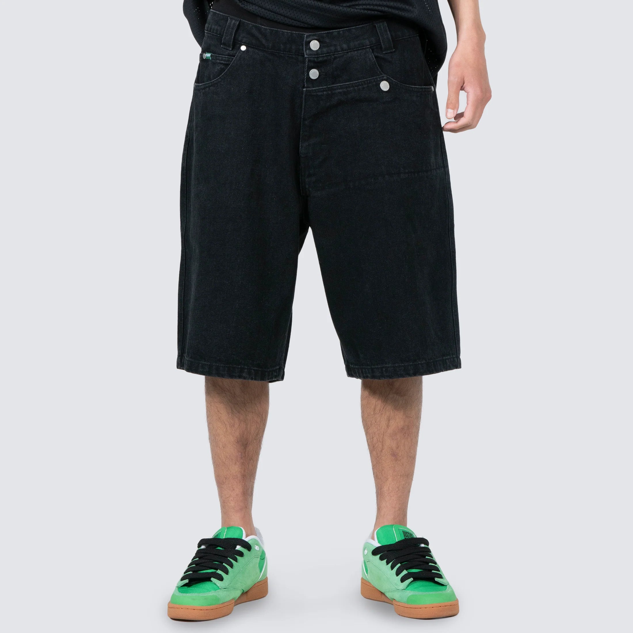 Pleasures Collision Jorts 'Black'
