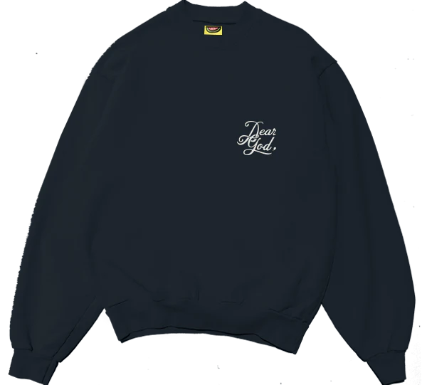 The Fruit Mkt 'Dear God' Crewneck 'Black