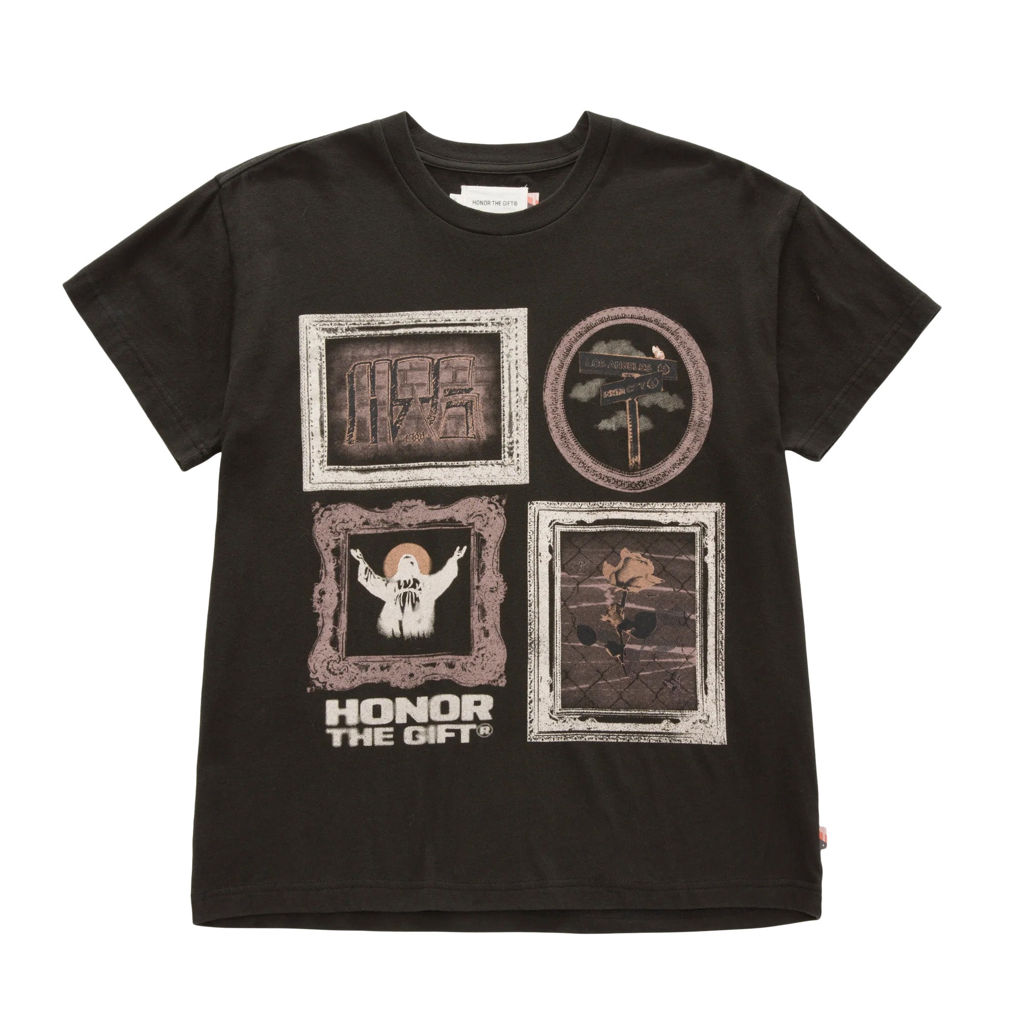 Womens Honor The Gift City Frames Tee 'Black'