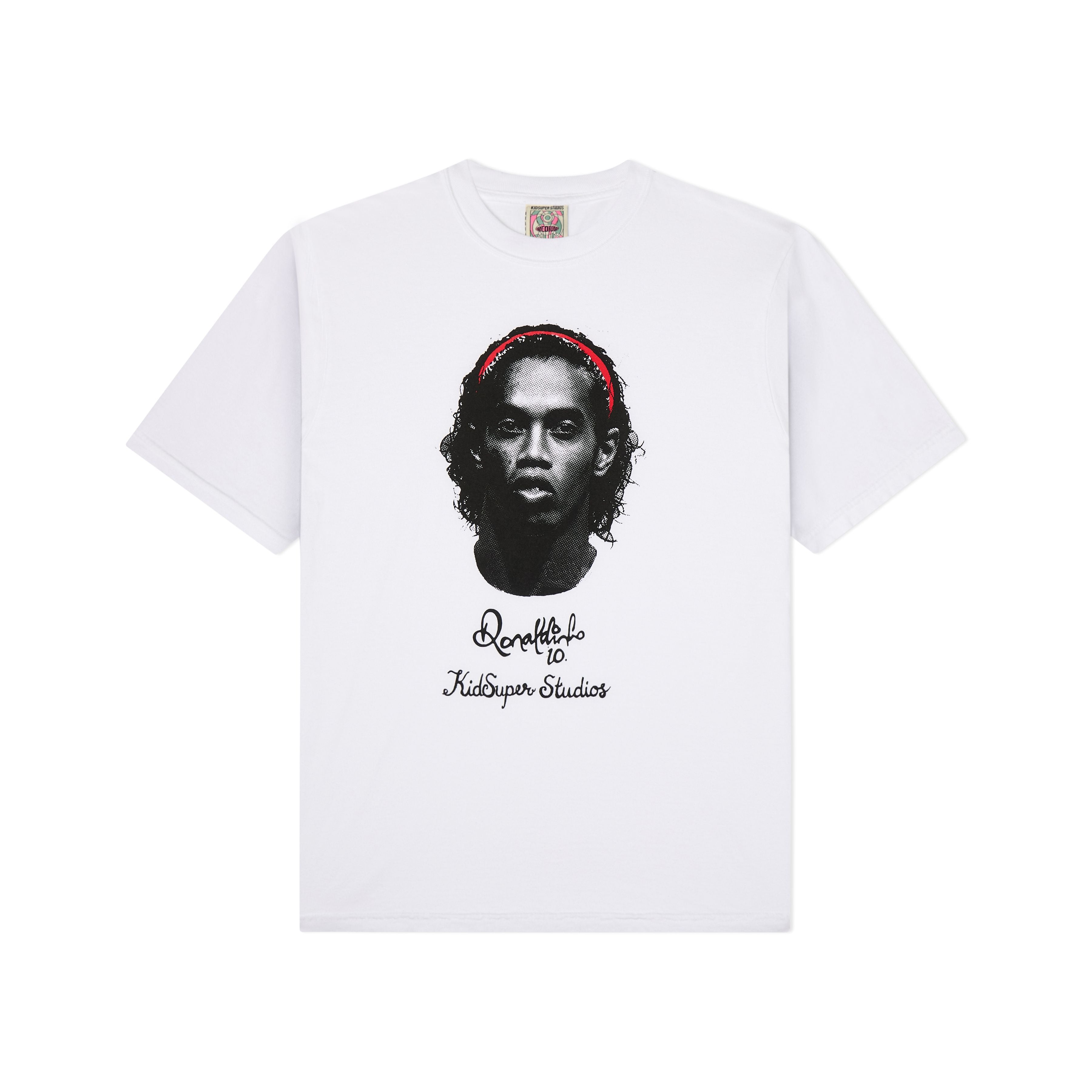 Kidsuper Ronaldinho X KidSuper Portrait Tee 'White'