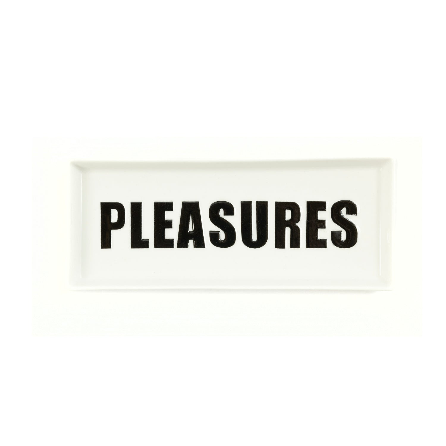 Pleasures Ceramic Tray 'White'