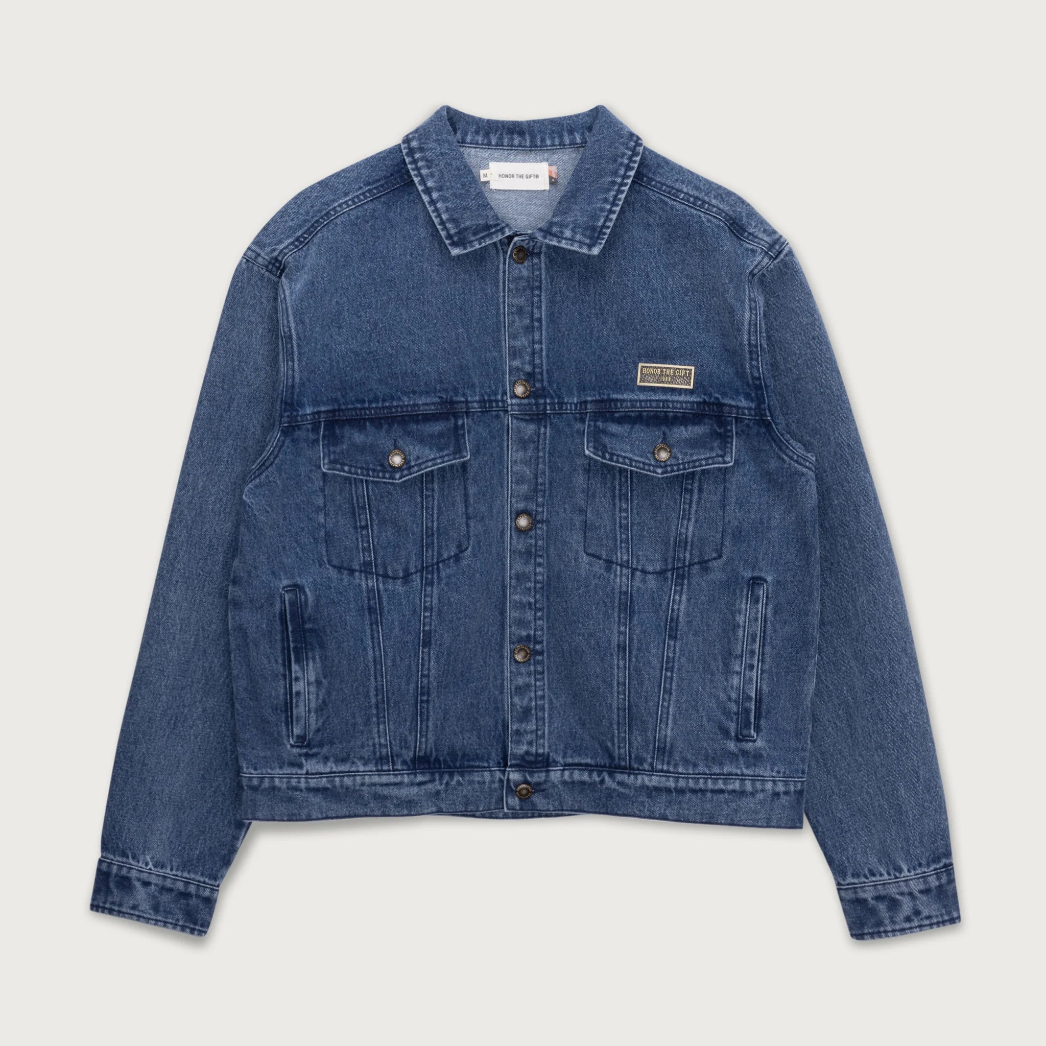 Honor The Gift Washed Twill Trucker Jacket 'Indigo'
