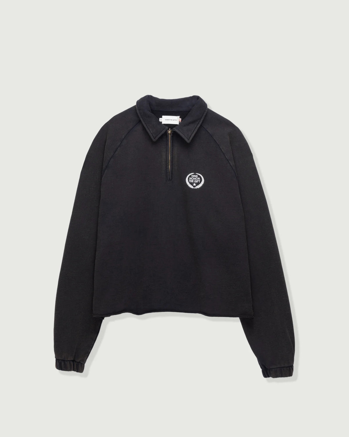 Honor The Gift Vintage Terry Quarter Zip 'Vintage Black'