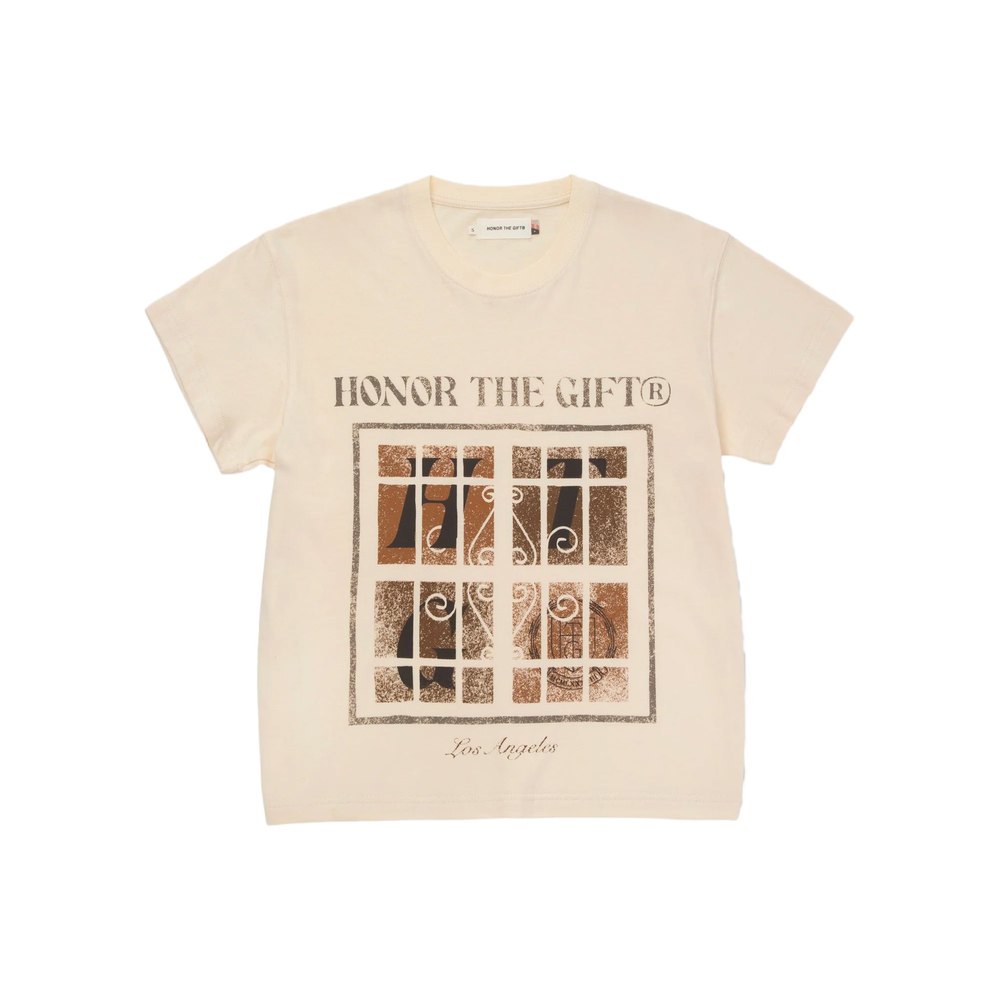 Womens Honor The Gift Window Knit T-Shirt 'Bone'