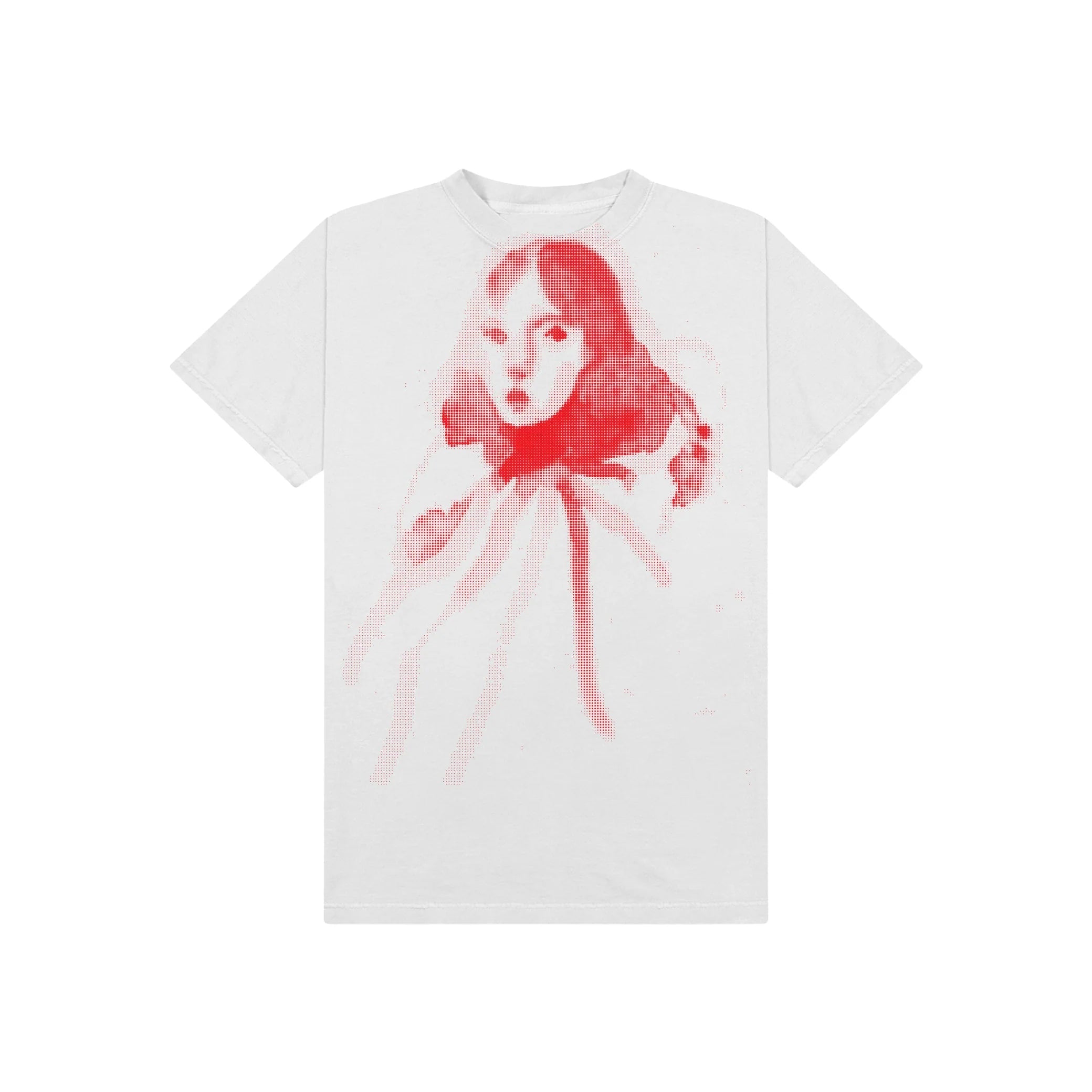 Kidsuper Halftone Girl Face T-Shirt 'White'