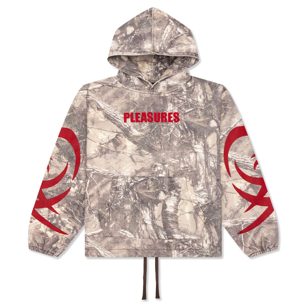 Pleasures Hunt Canvas Poncho Hoodie 'Camo'