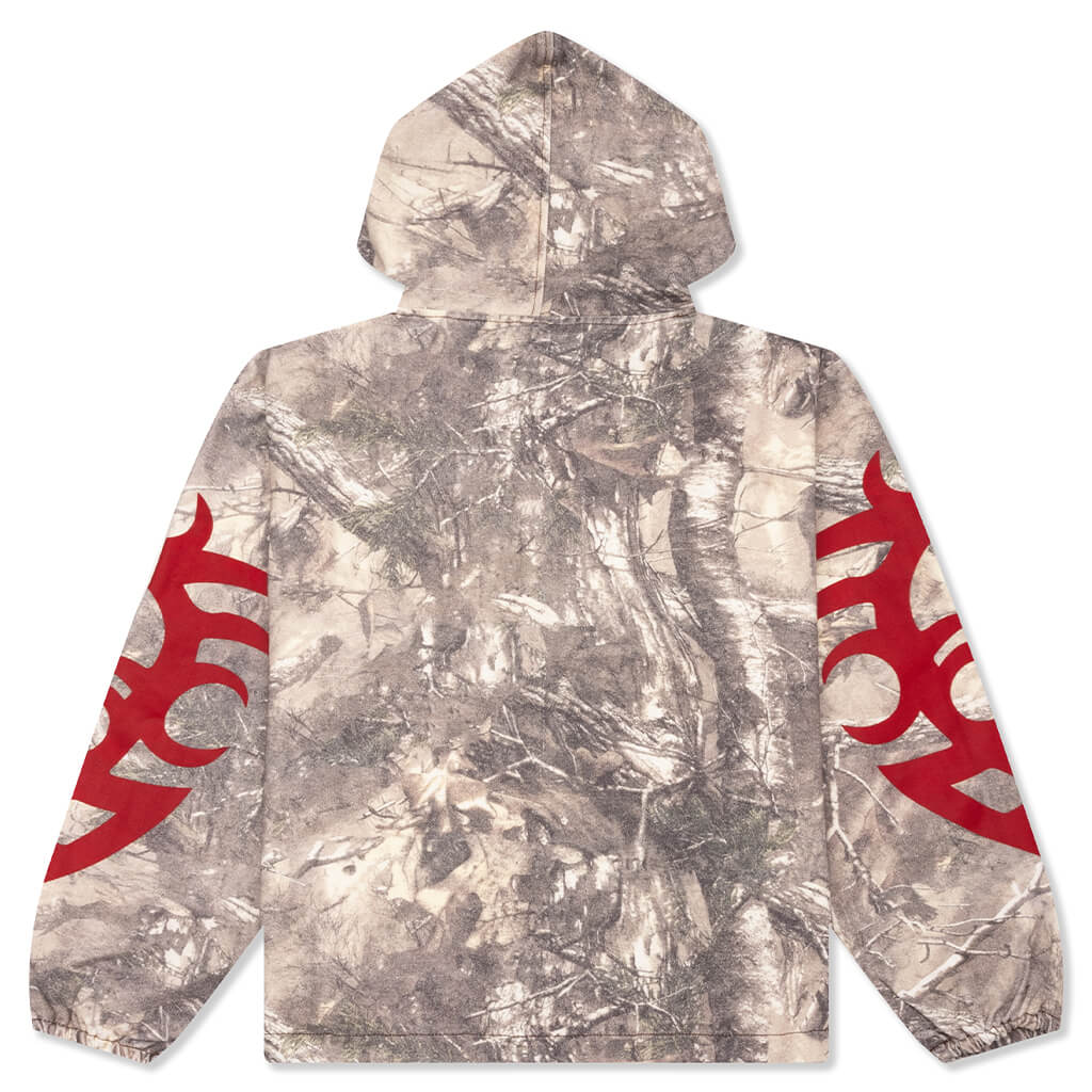 Pleasures Hunt Canvas Poncho Hoodie 'Camo'