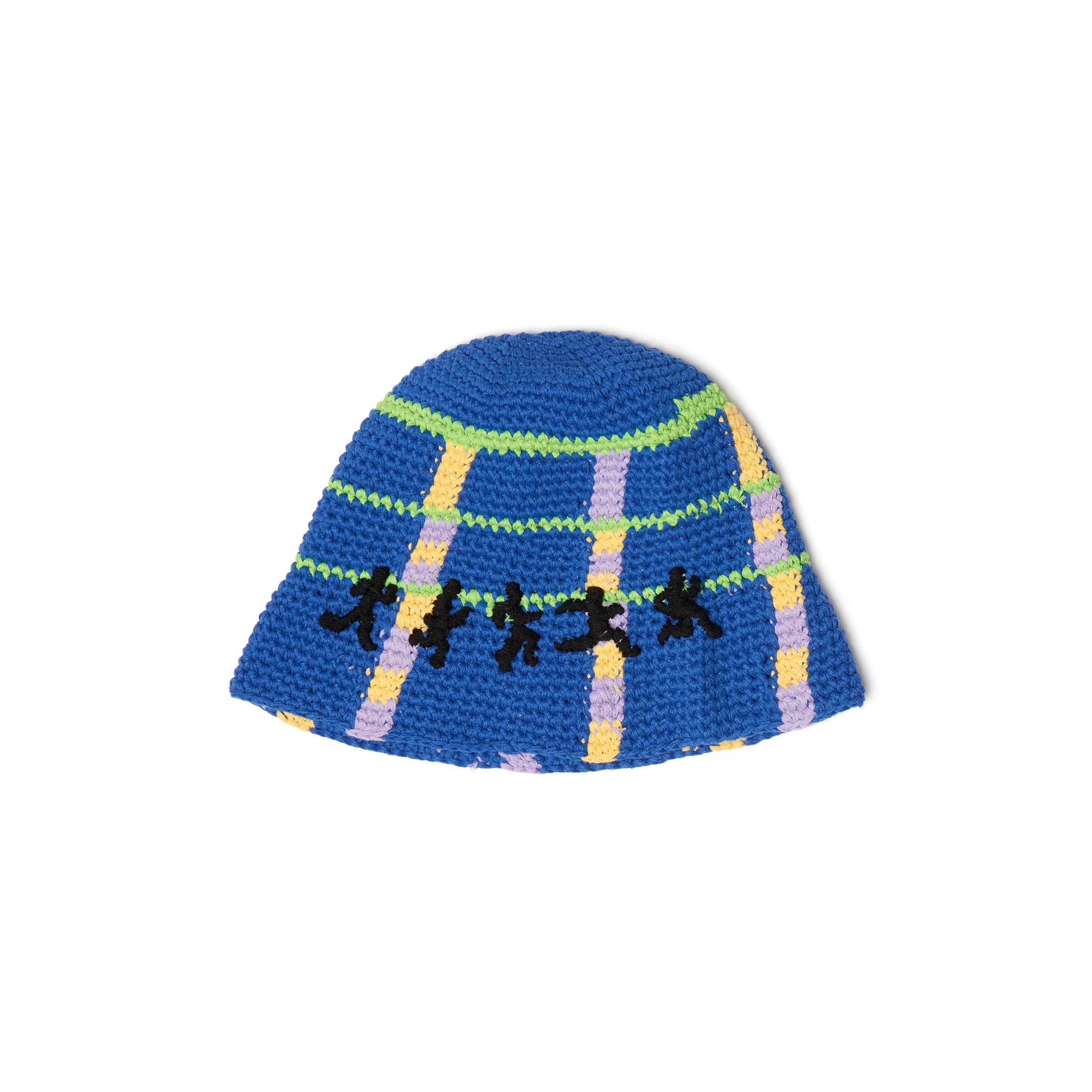 Kidsuper Running man crochet hat- Blue