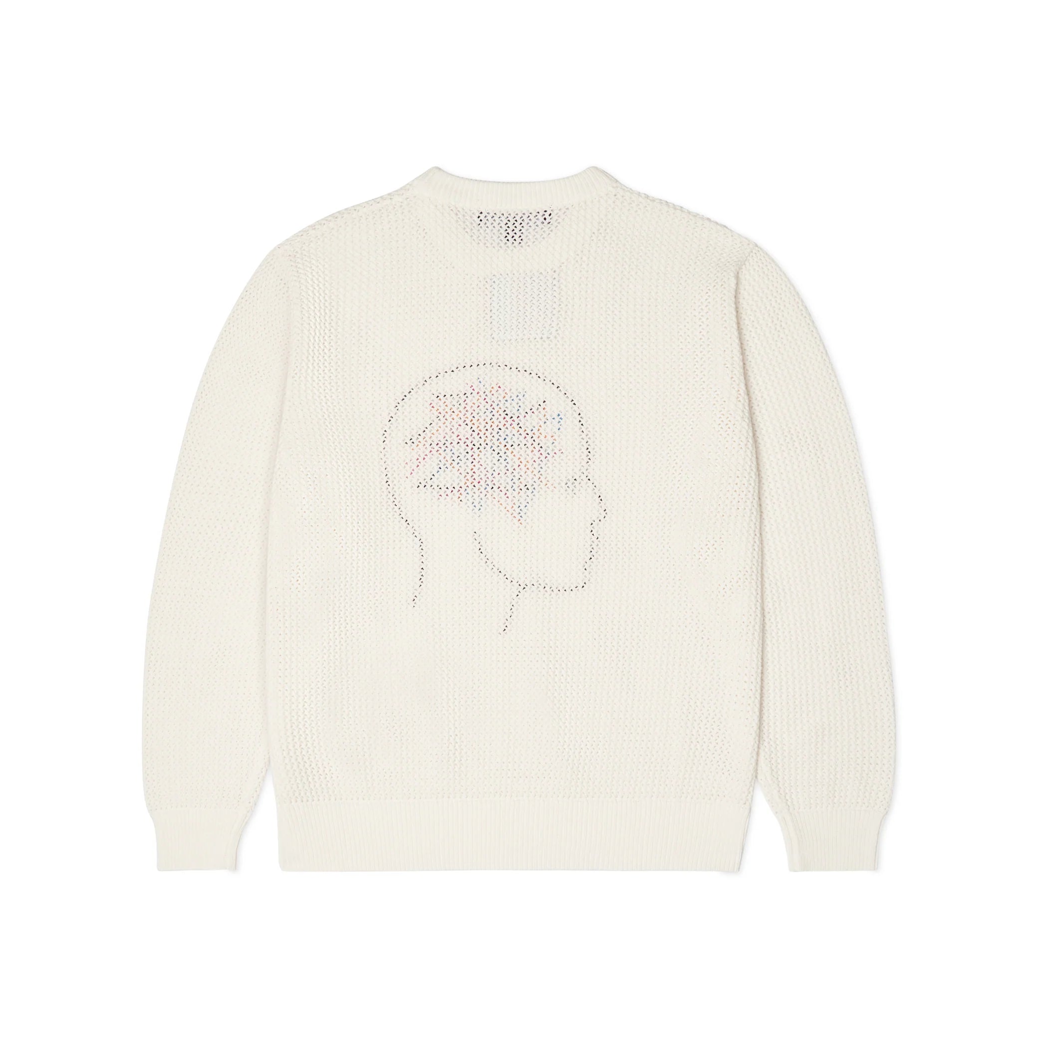 Kidsuper Thoughts in My Head Loose Gauge Sweater - Bone