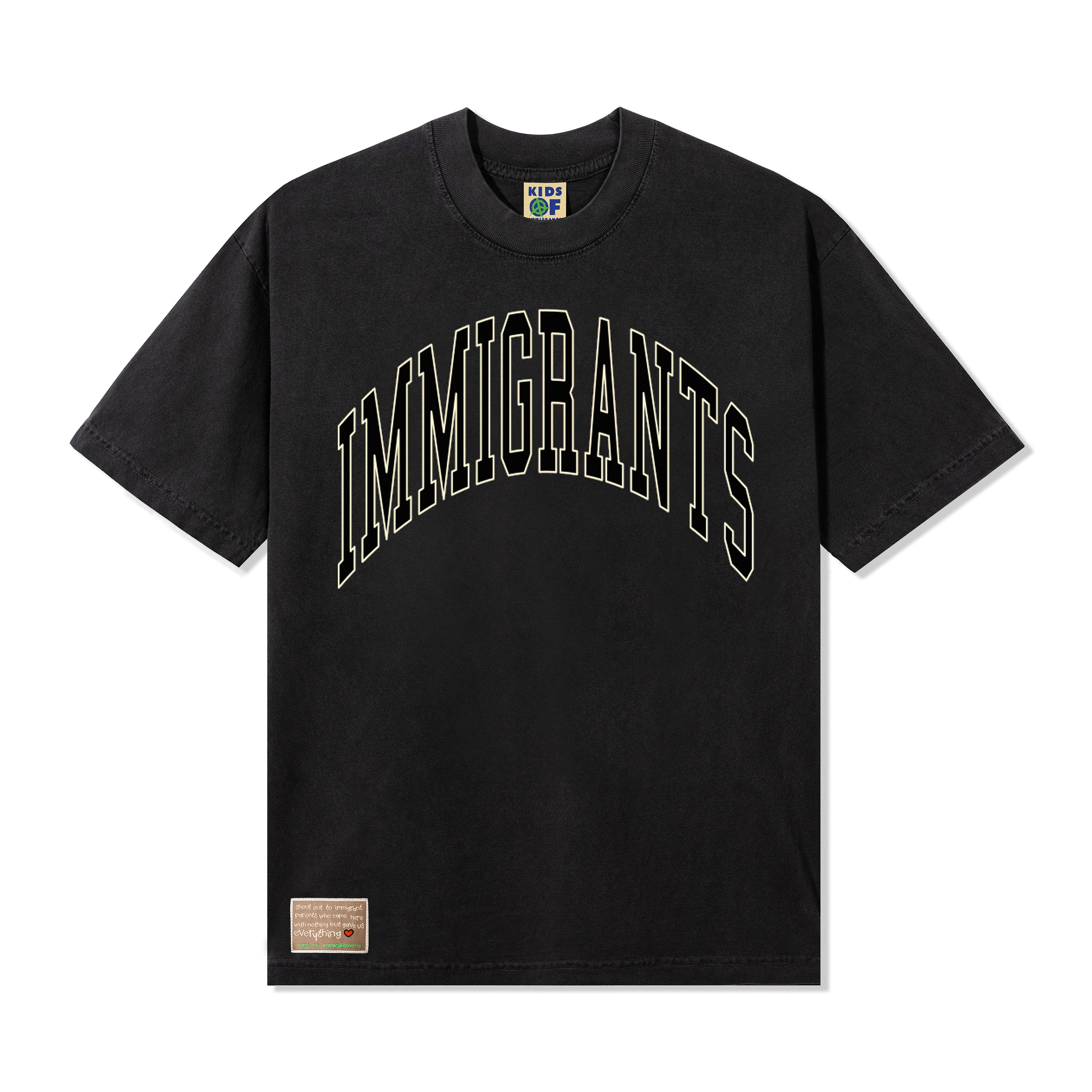 Kids Of Immigrants Immigrants Tee 'Vintage Black'