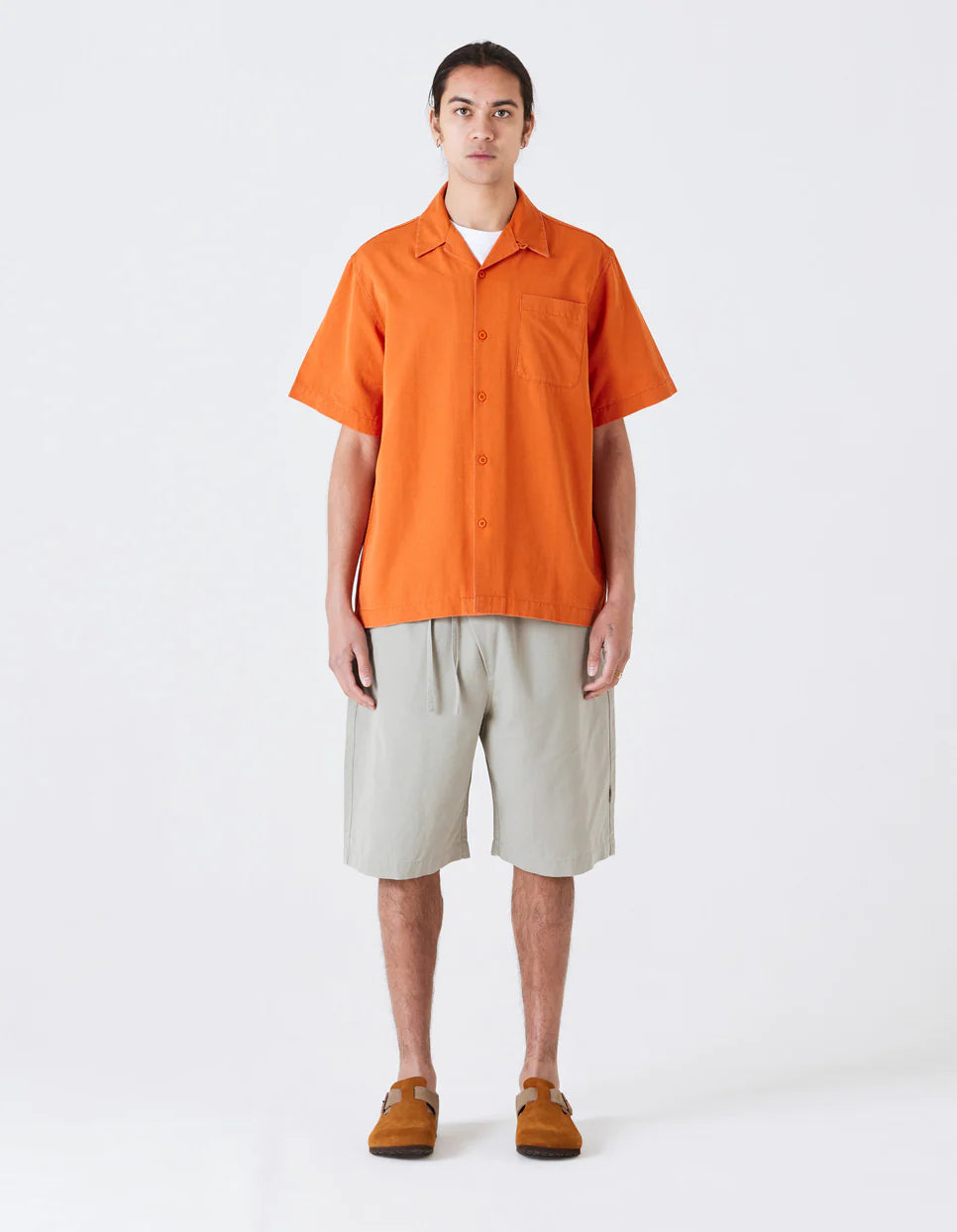 Maharishi Camp Collar Shirt 'Rust'