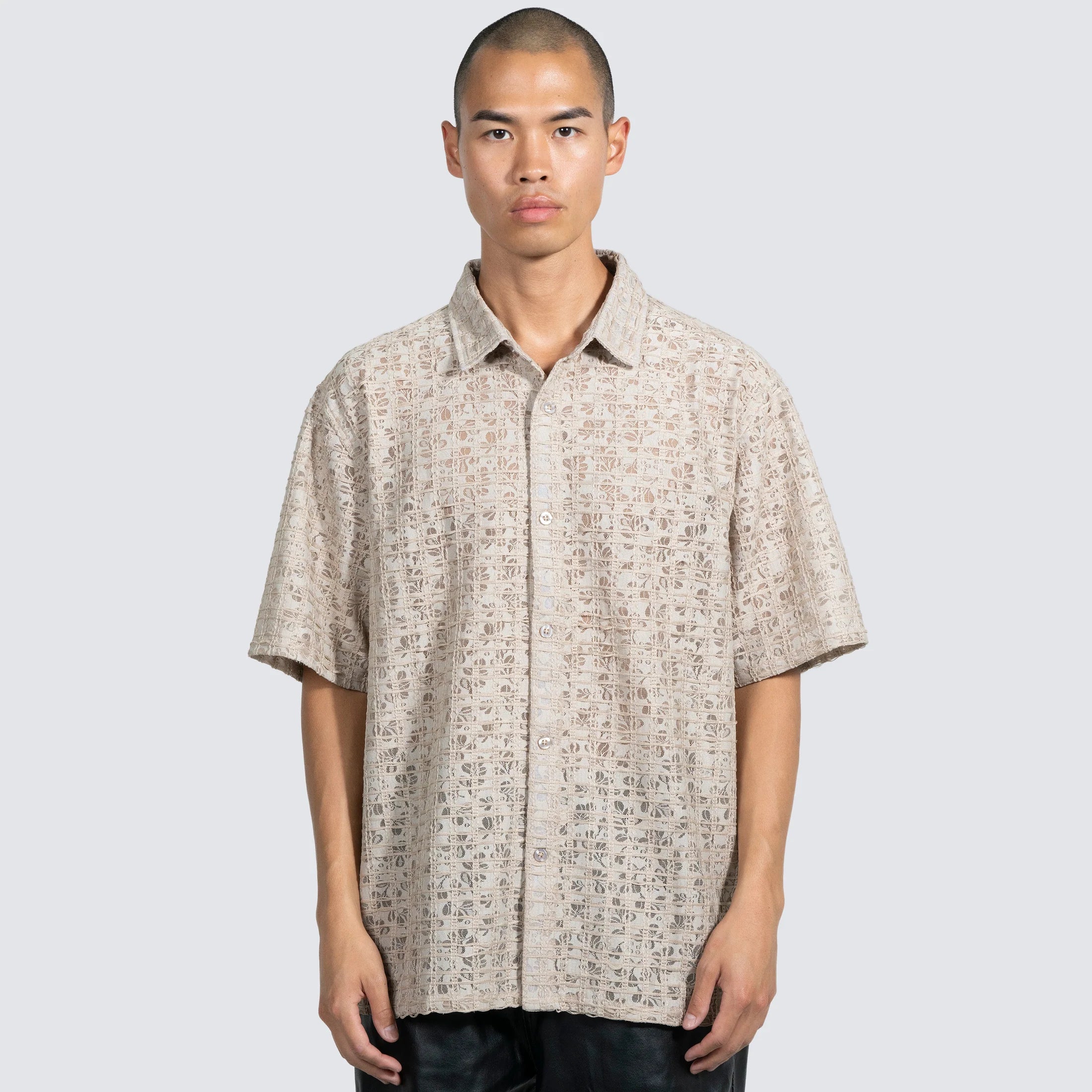 Pleasures Lacy Button Down 'Tan'