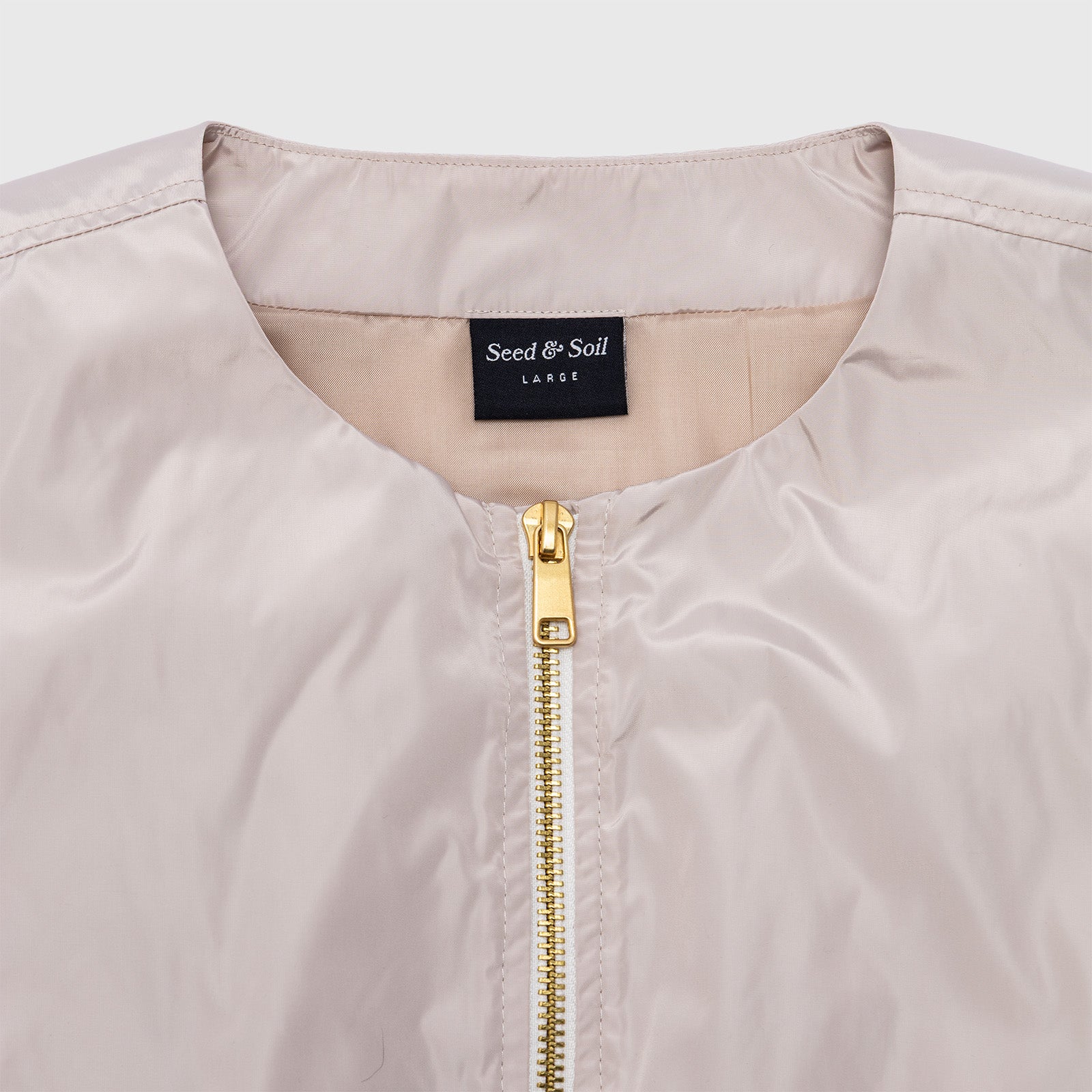 Seed & Soil Cropped Vest 'Beige'