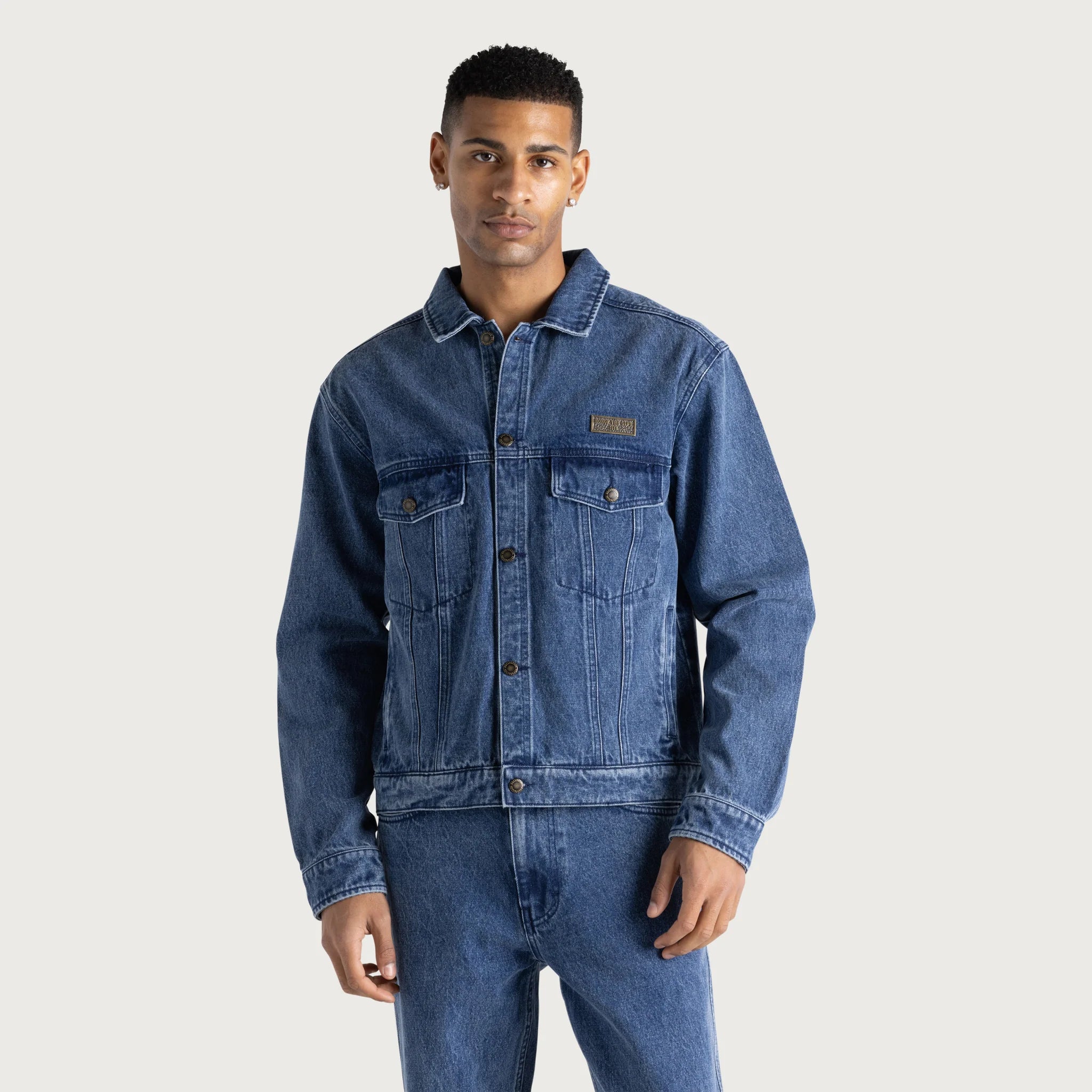 Honor The Gift Washed Twill Trucker Jacket 'Indigo'