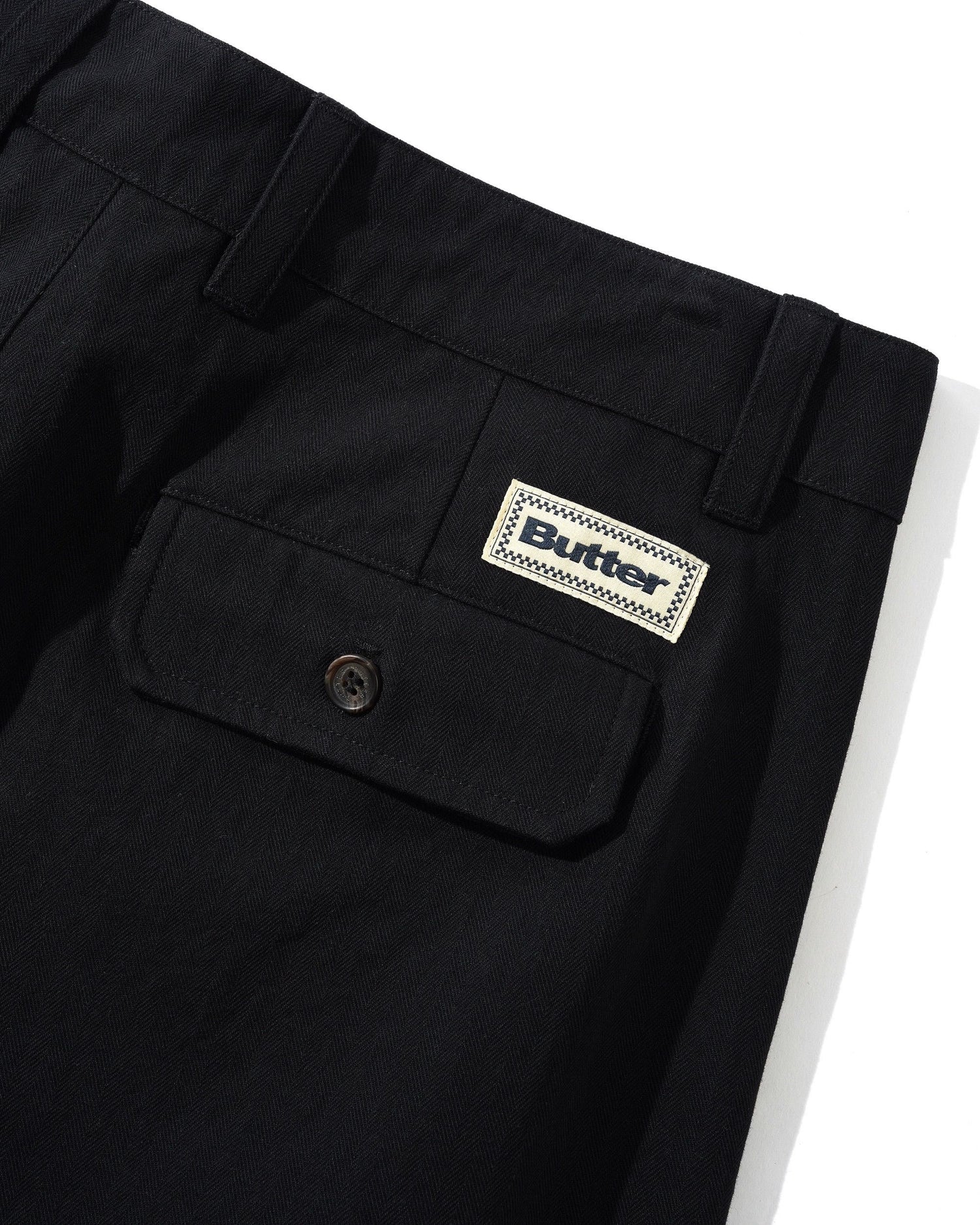 Butter Goods Pleated Trousers 'Black'