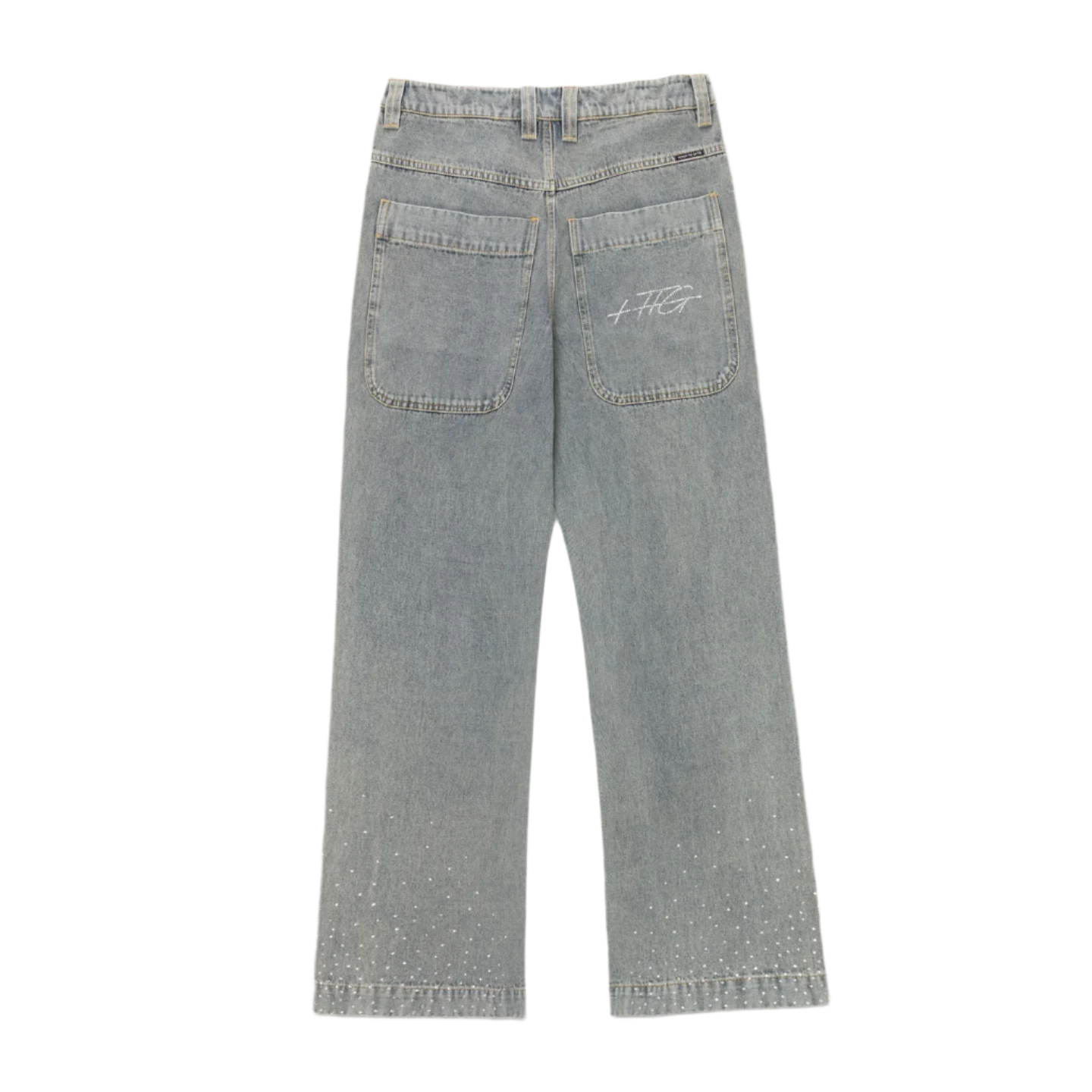 Honor The Gift Rhinestone Wide Leg Pant 'Indigo'