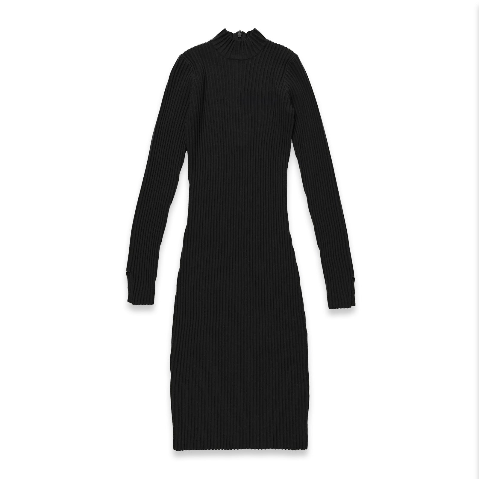 Women's Dress Honor Rib Long Sleeve Viscose Black by Honor The Gift, L