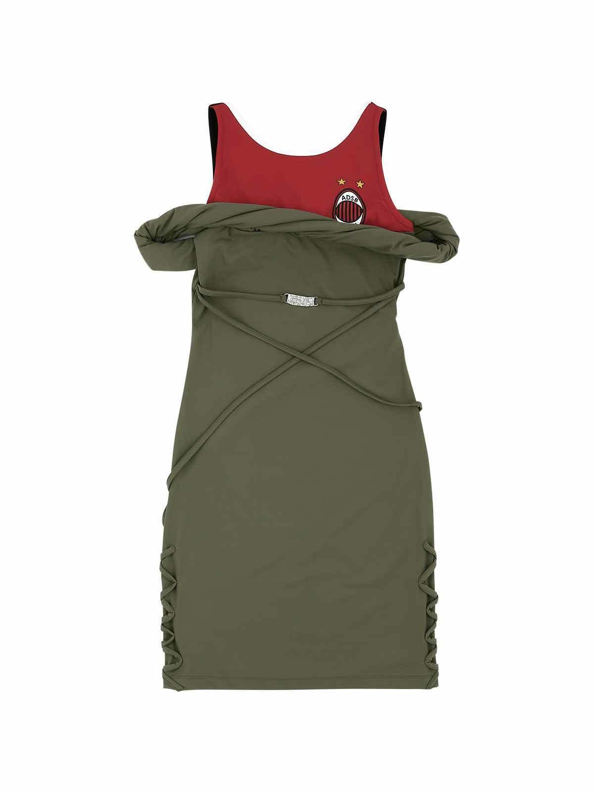 Andersson Bell Women's Rami Football Jersey Dress in Khaki, Size S | END Clothing
