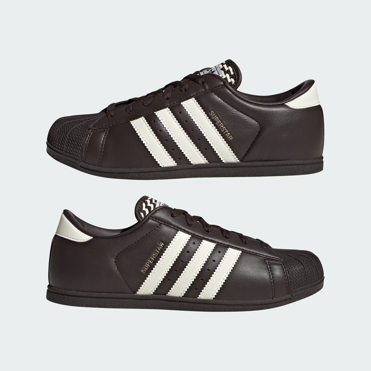 adidas Womens Superstar Lo Pro 'Aurora Coffee / Cream White / Gold Metallic'