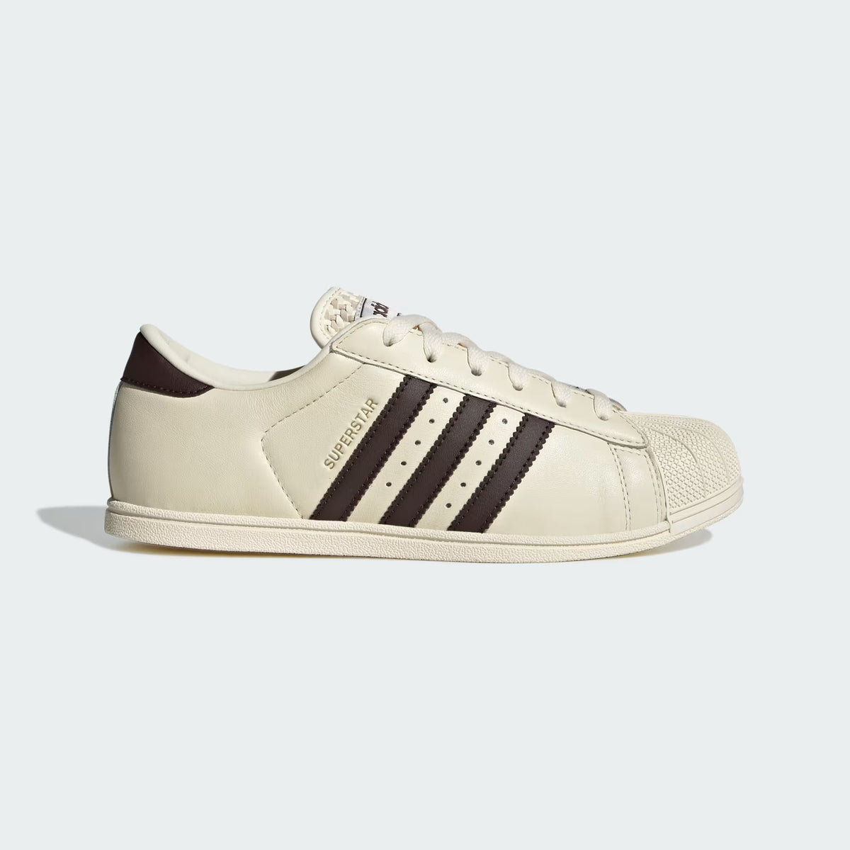 adidas Womens Superstar Lo Pro 'Cream White / Aurora Coffee / Gold Metallic'