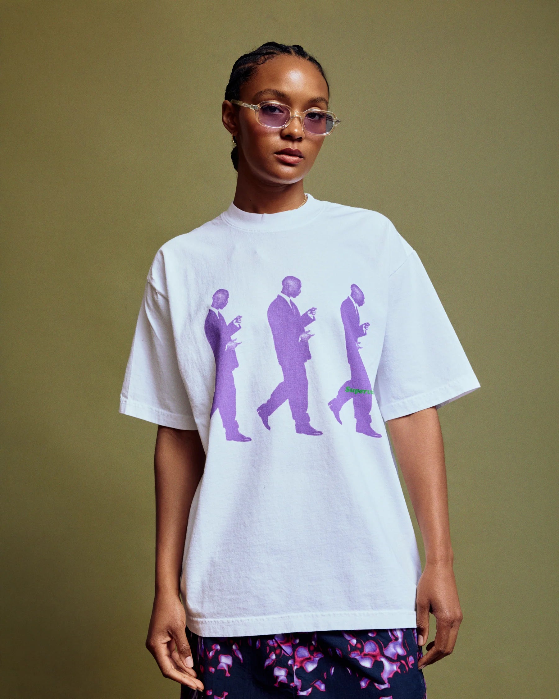 Supervsn Big Stepper Tee 'White'