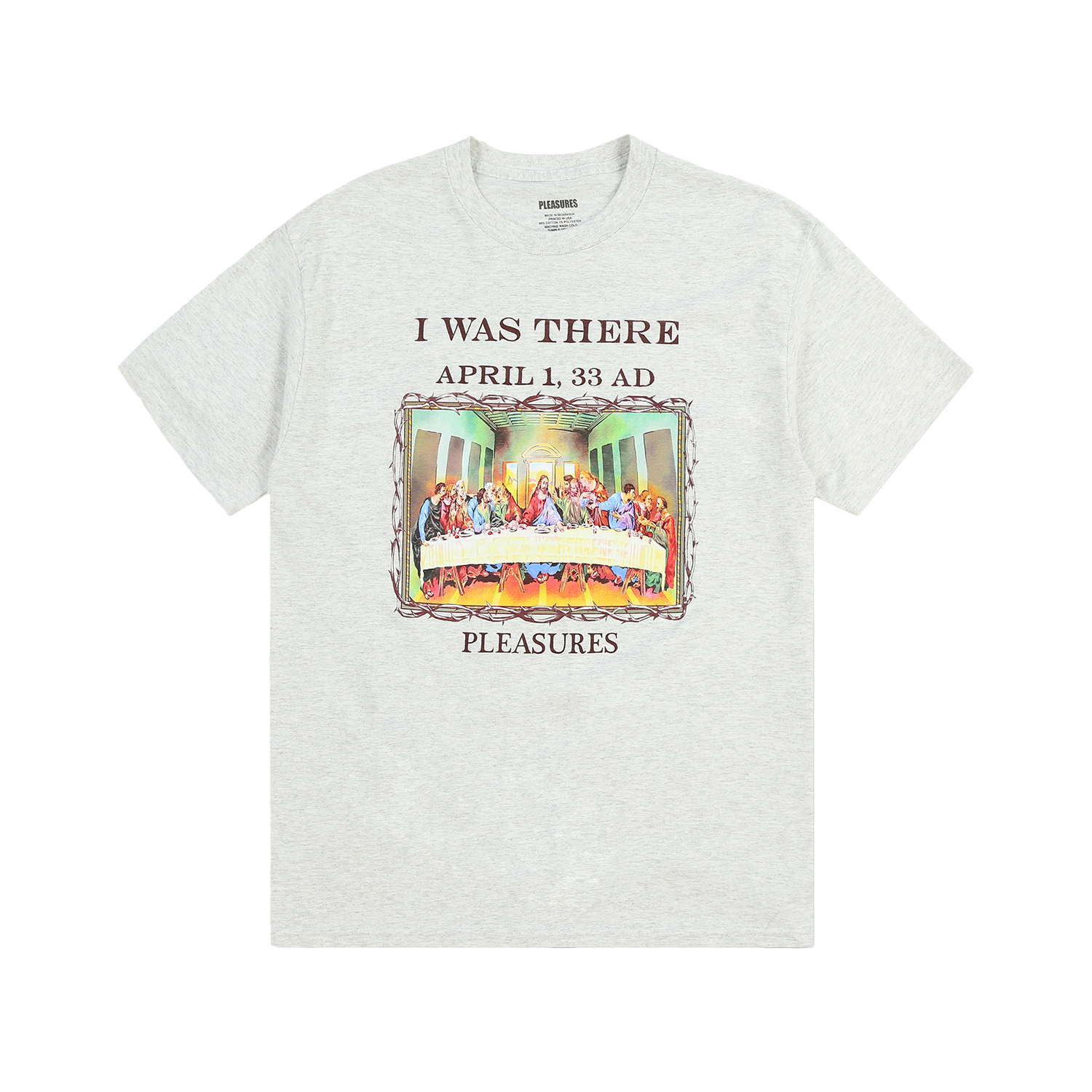 Pleasures Supper T-Shirt 'Ash Grey'