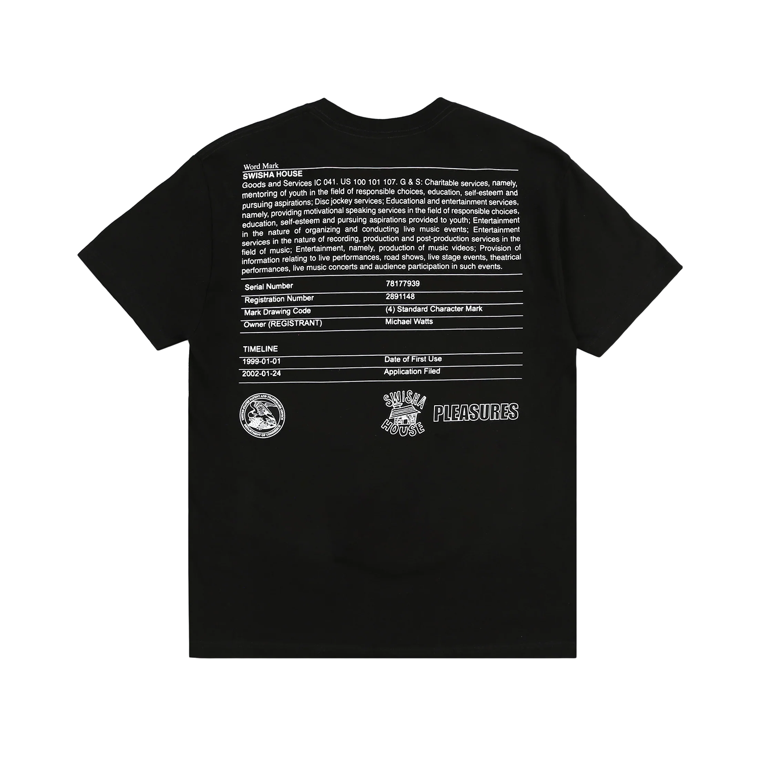 Pleasures Trademark T-shirt 'Black'