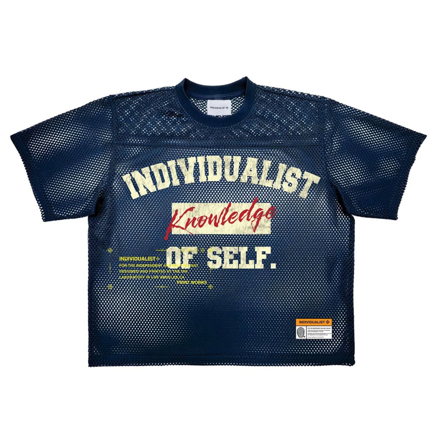 Indvlst Lab Knowledge Heavy Box Mesh Jersey 'Navy'