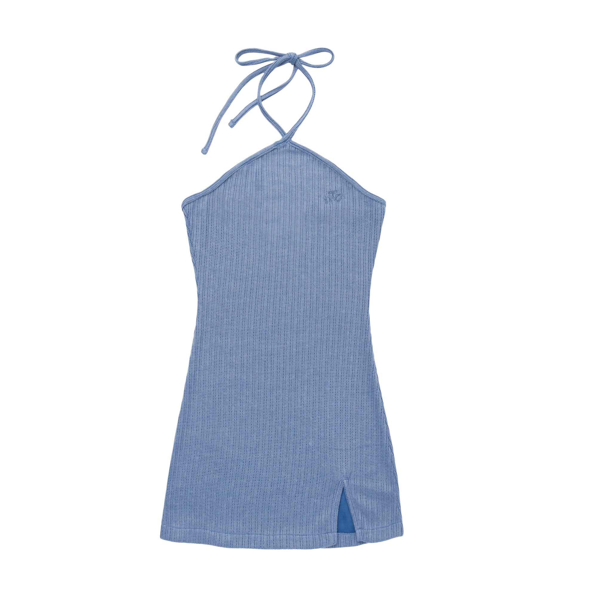 slim fit dress slacks Honor The Gift Retro Halter Dress in Blue at Nordstrom, Size Large