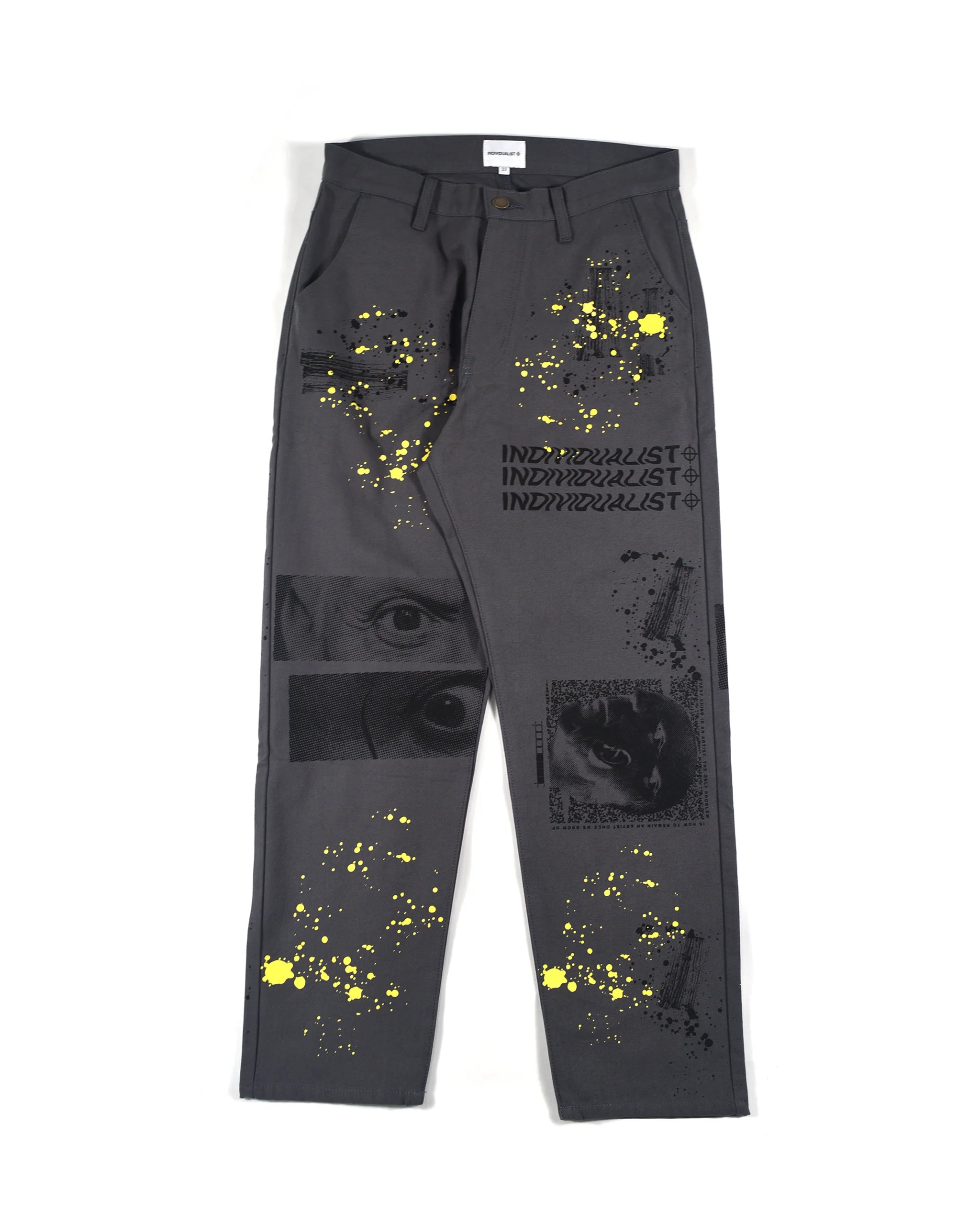 Indvlst Test Print Carpenter Pant 'Charcoal'