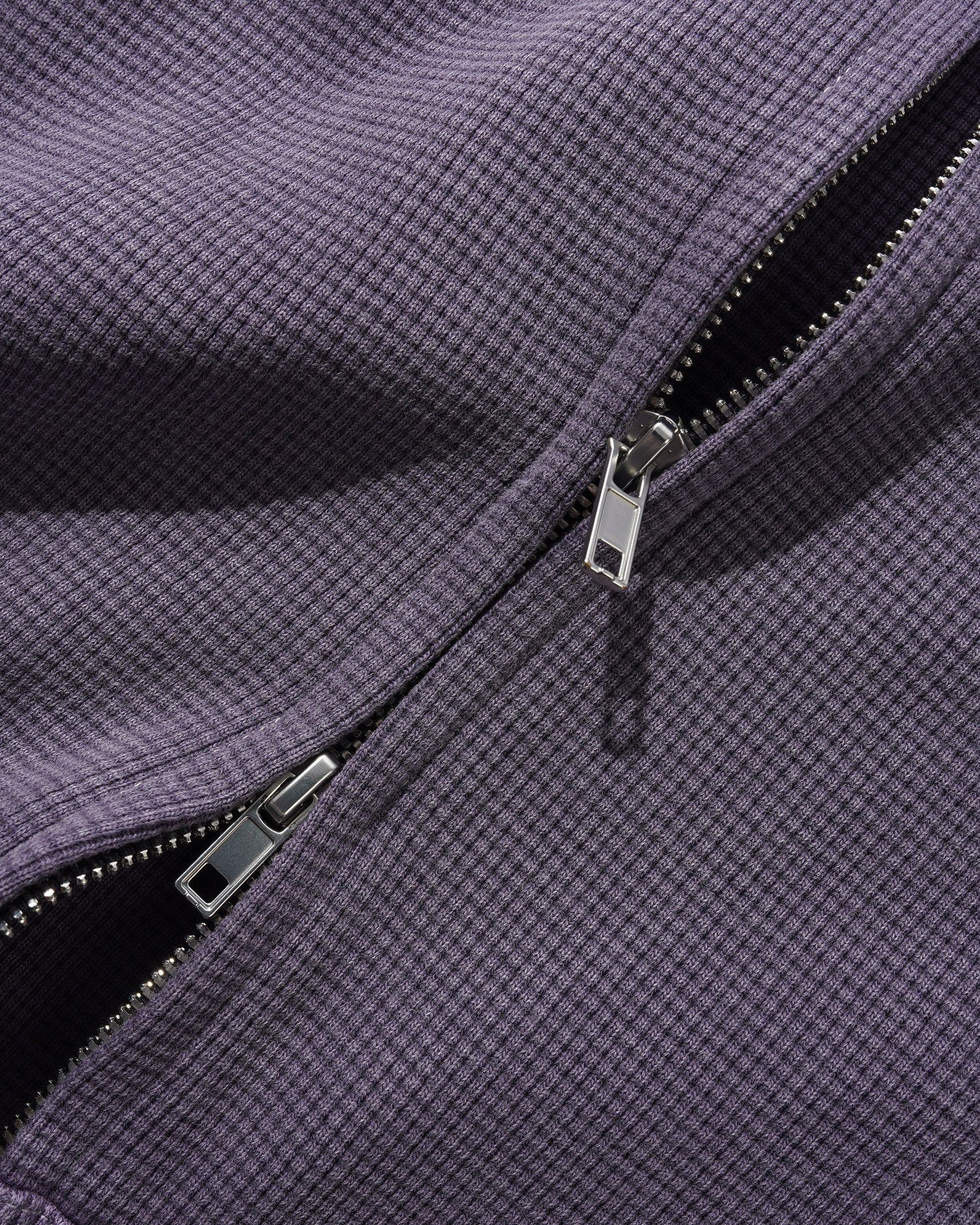 Butter Goods Waffle Zip-Thru Hood 'Urchin Overdye'