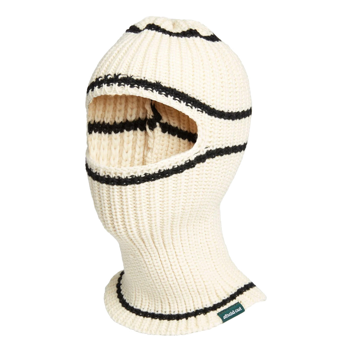 Afield Out Striped Balaclava 'White'