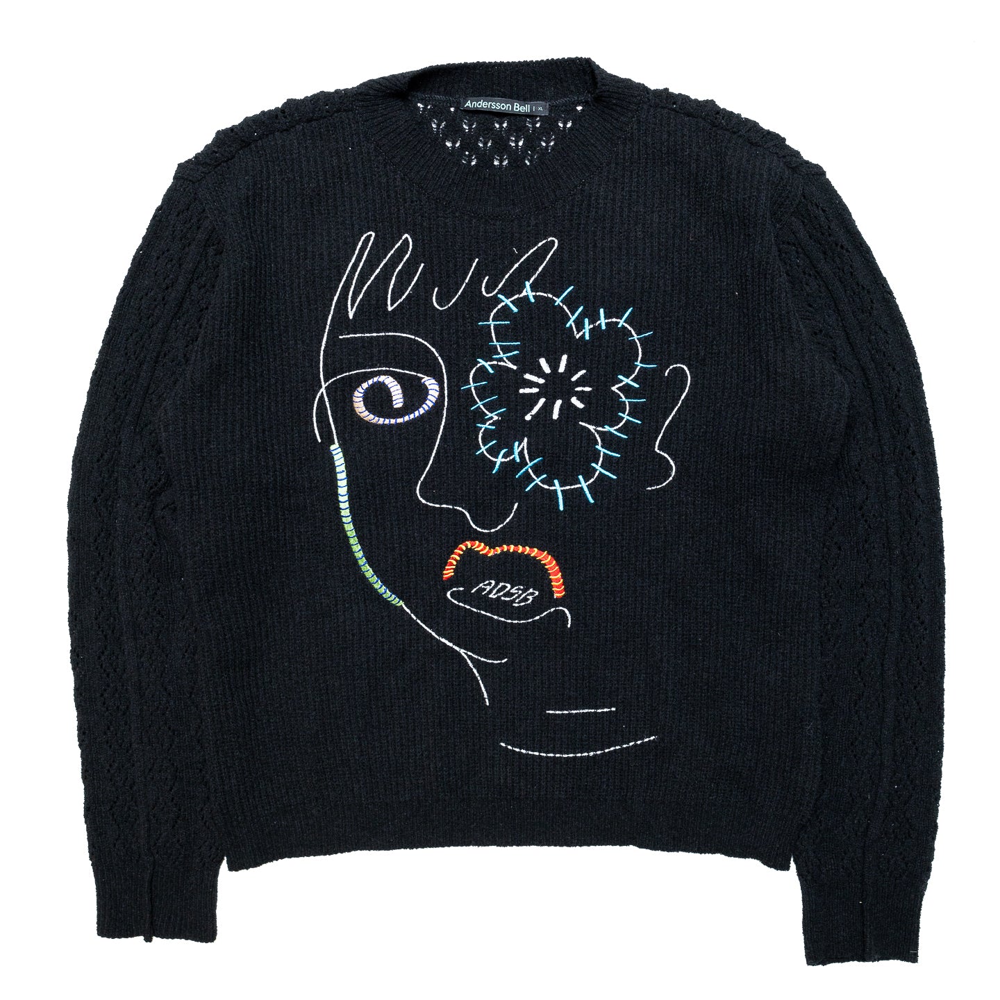 Andersson Bell Flower Man Crewneck 'Black'