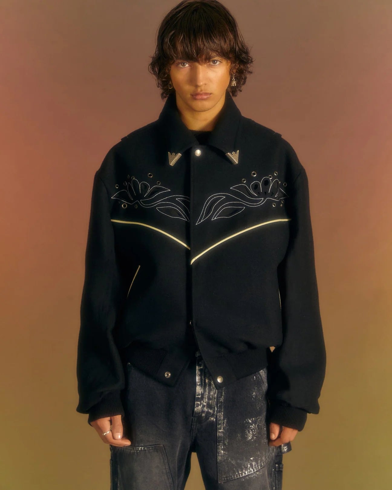 Andersson Bell Lemmans Wool Blouson Jacket 'Black'