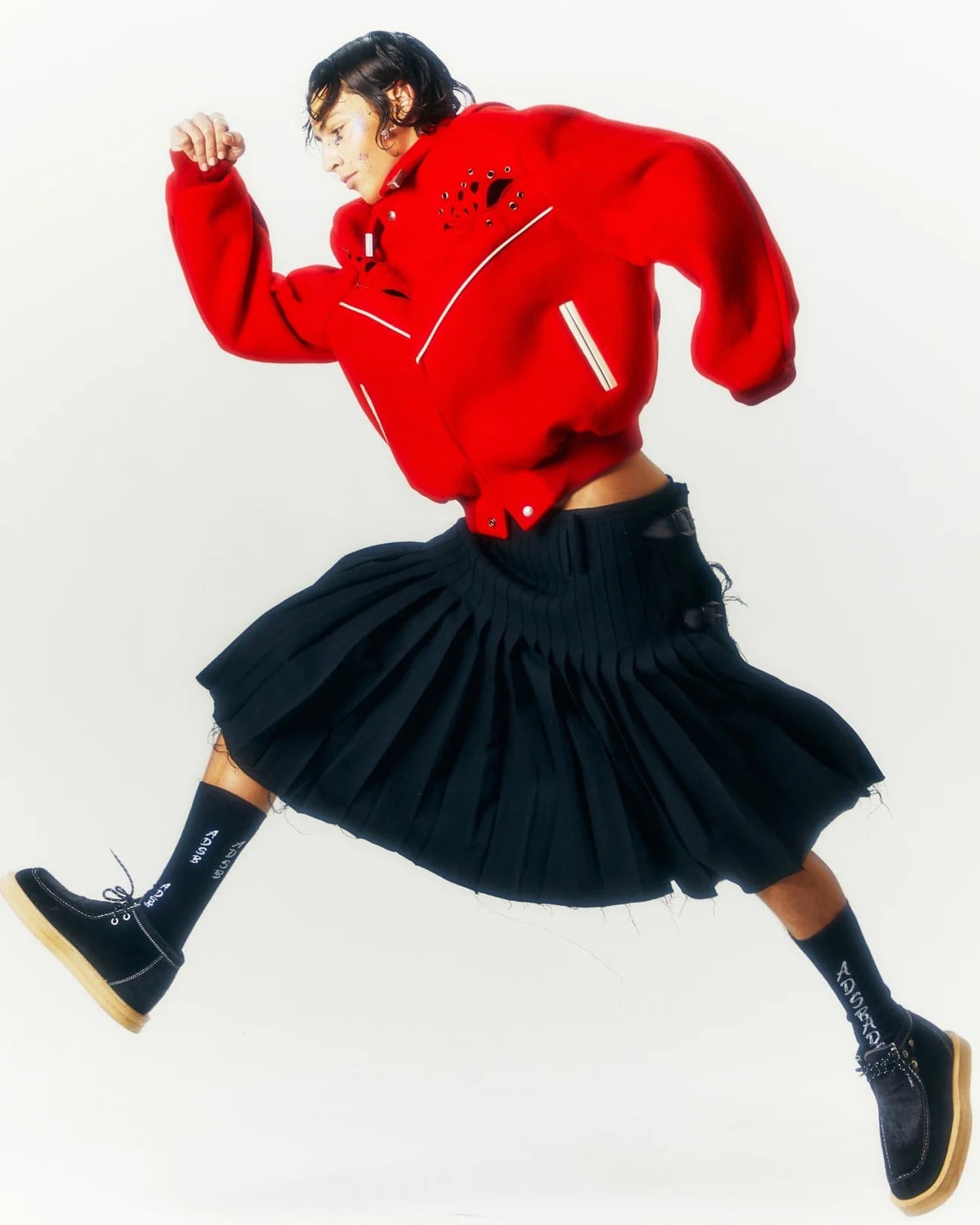 Andersson Bell Lemmans Wool Blouson Jacket 'Red'
