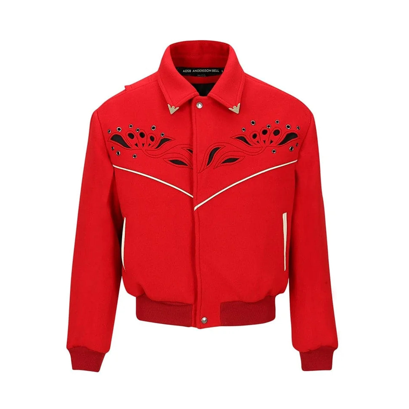 Andersson Bell Lemmans Wool Blouson Jacket 'Red'