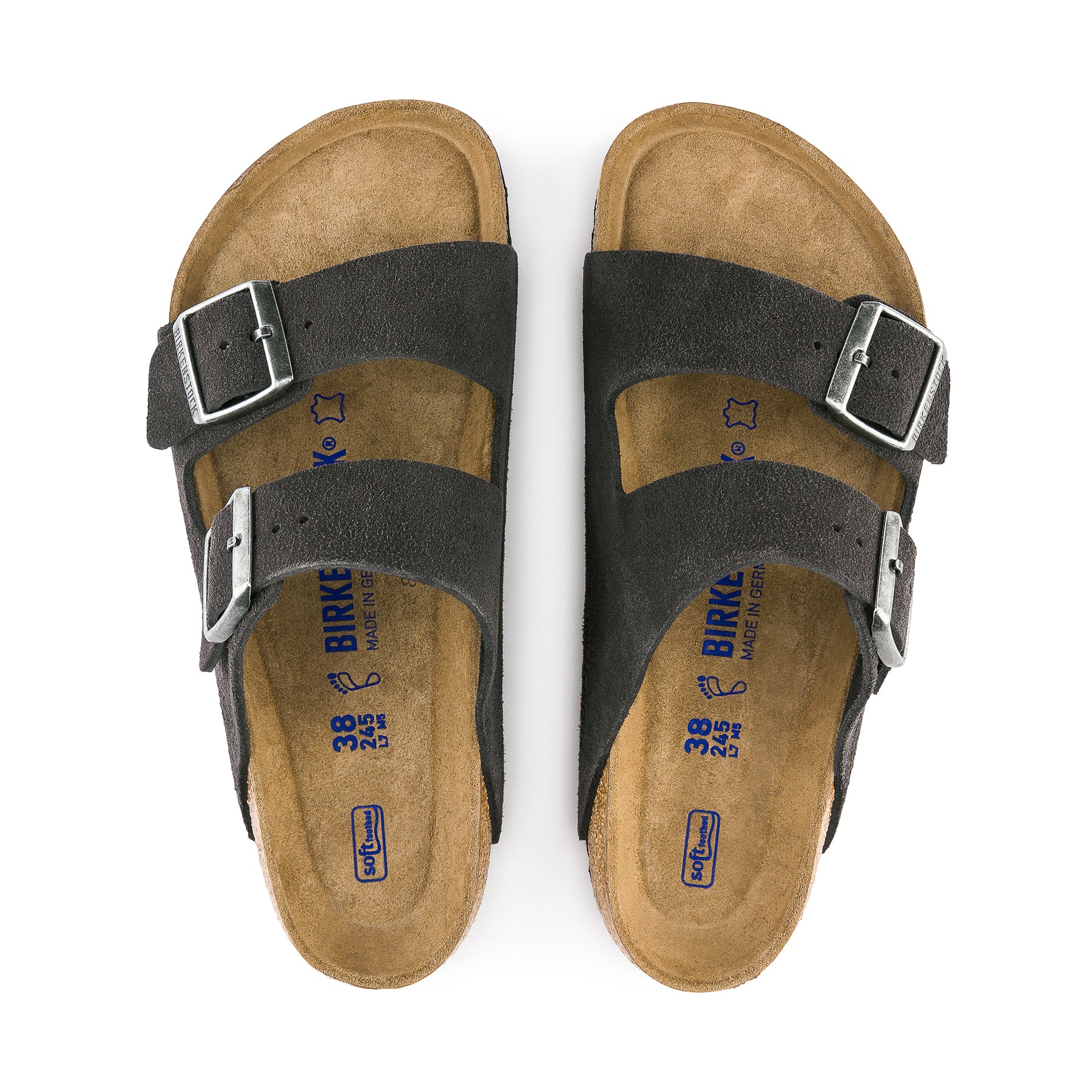 Birkenstock Arizona SFB Velvet 'Gray'